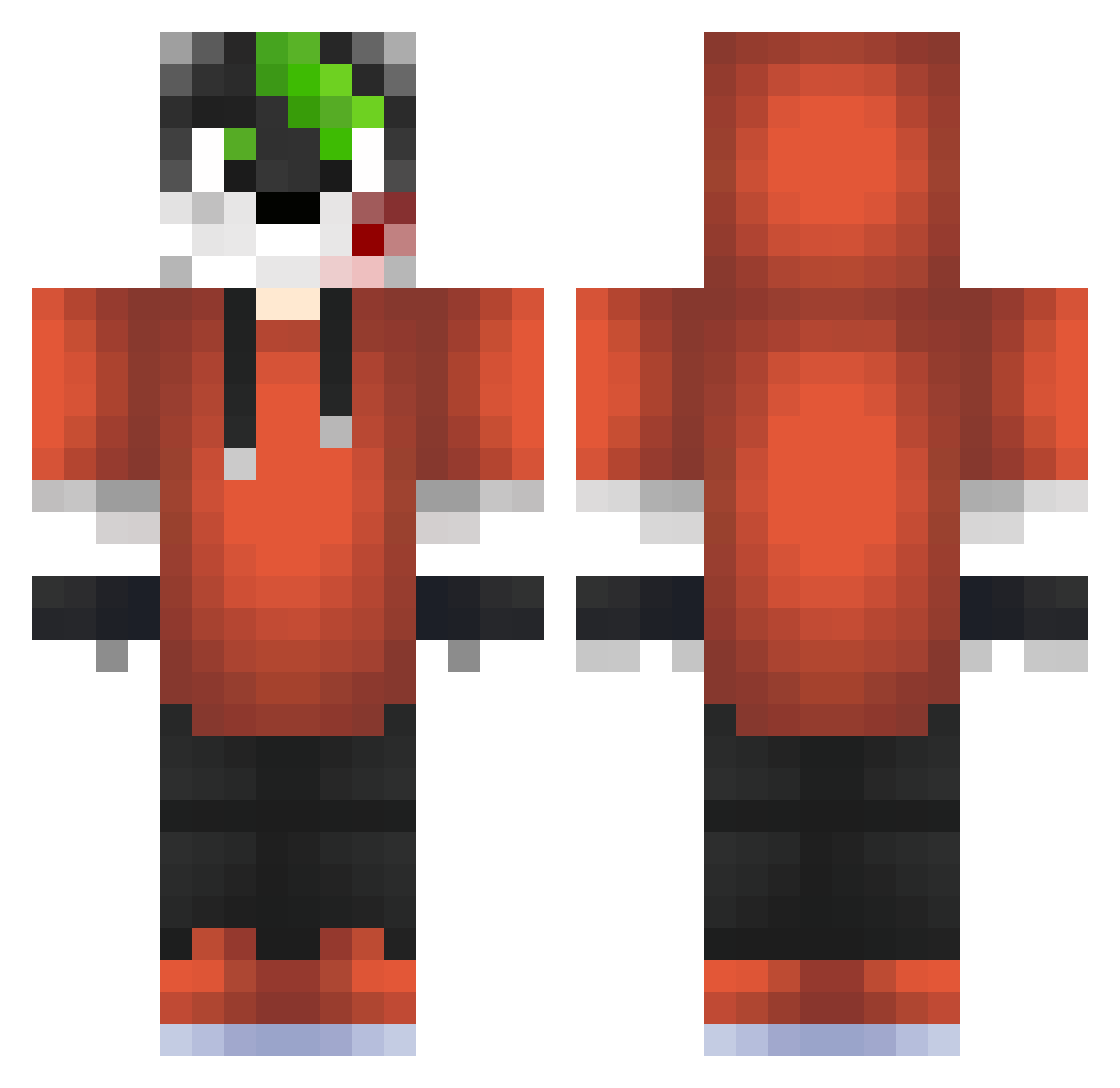 ShankyUSSR Minecraft skin, front and back view