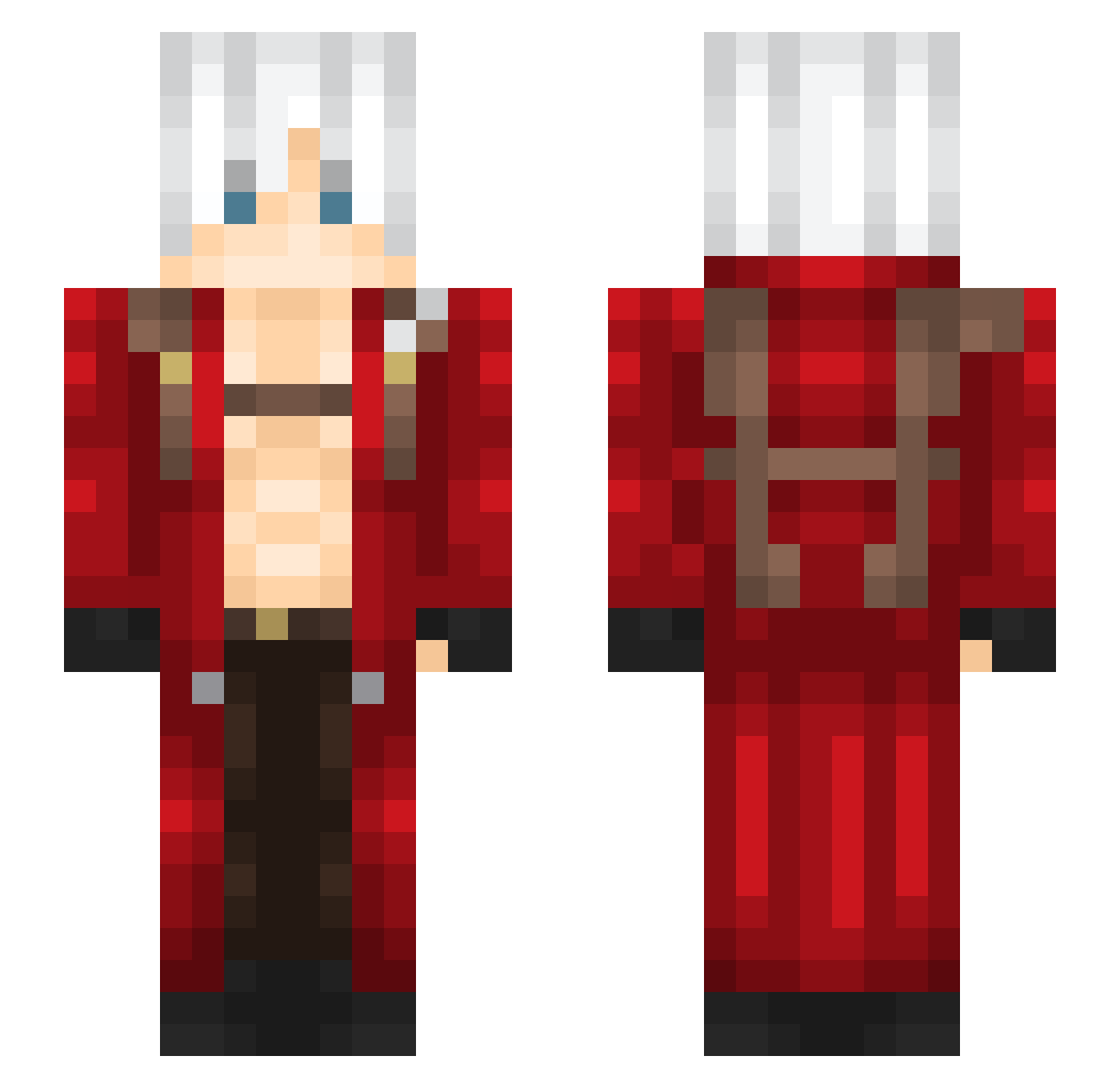 Zentai_Thin_Mok Minecraft skin, front and back view