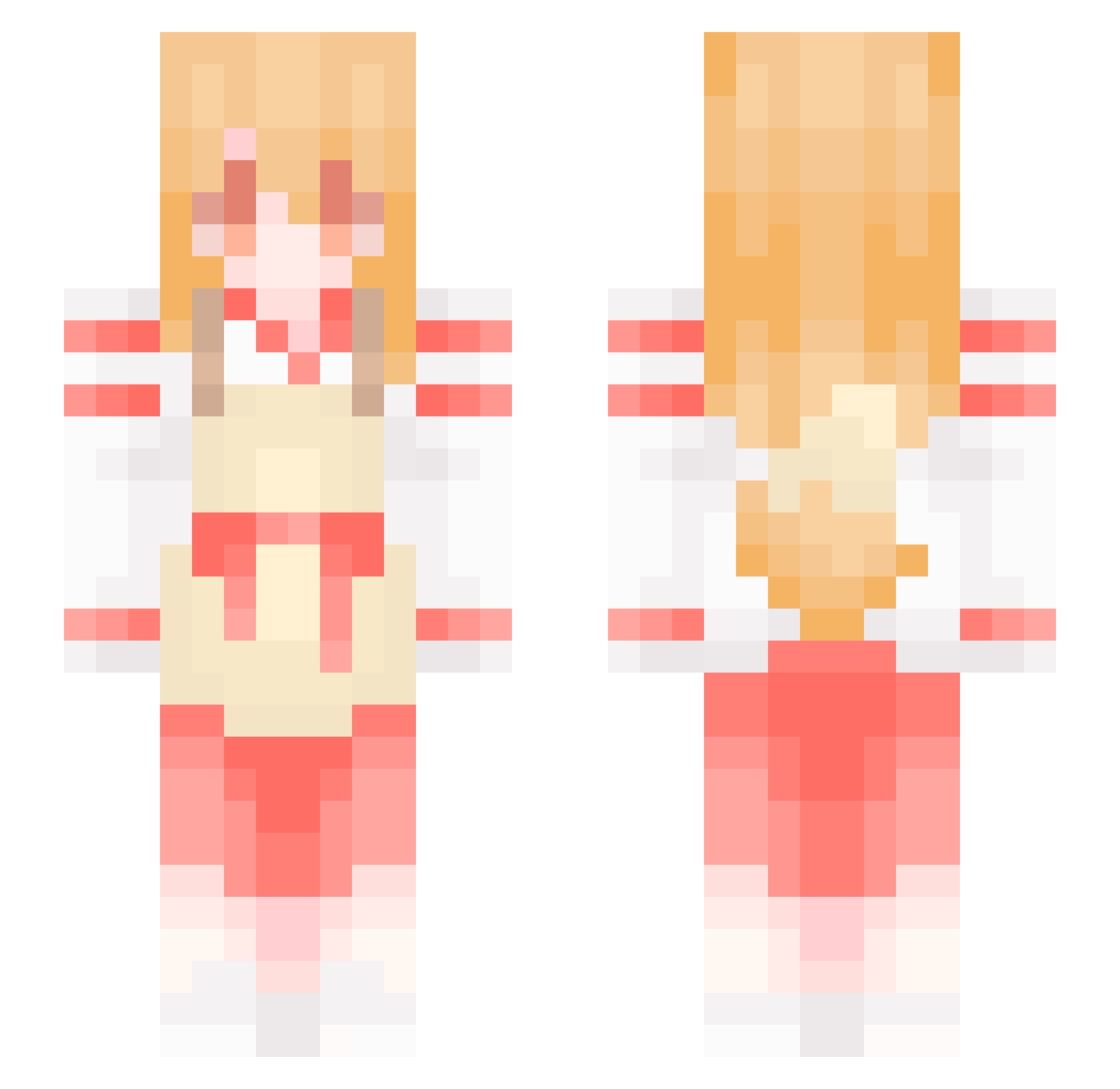 pronormal01 Minecraft skin, front and back view