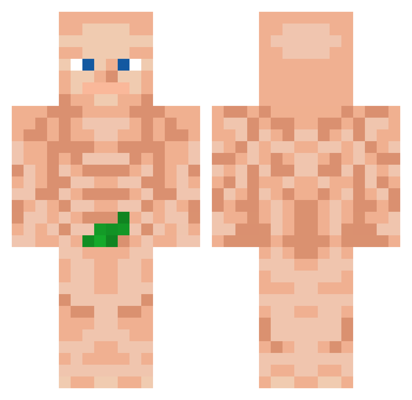 Nikachu1013 Minecraft skin, front and back view