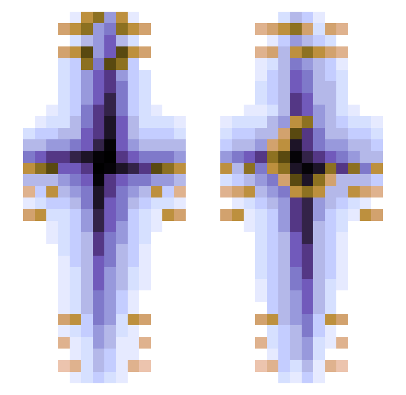 CRE4 Minecraft skin, front and back view