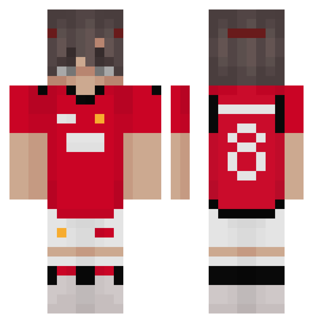 SolMin__ Minecraft skin, front and back view