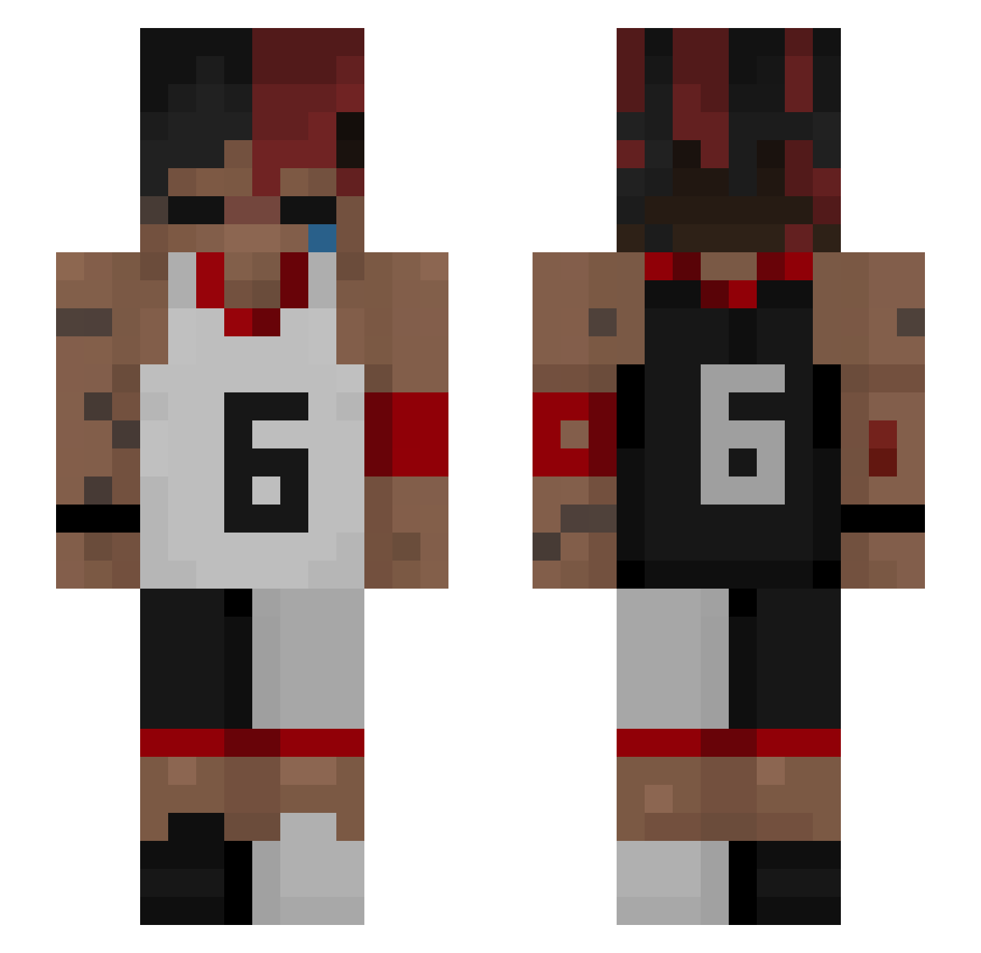 pro_c4t Minecraft skin, front and back view