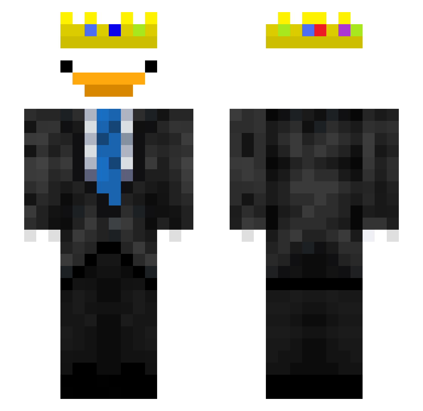 xdvinny Minecraft skin, front and back view
