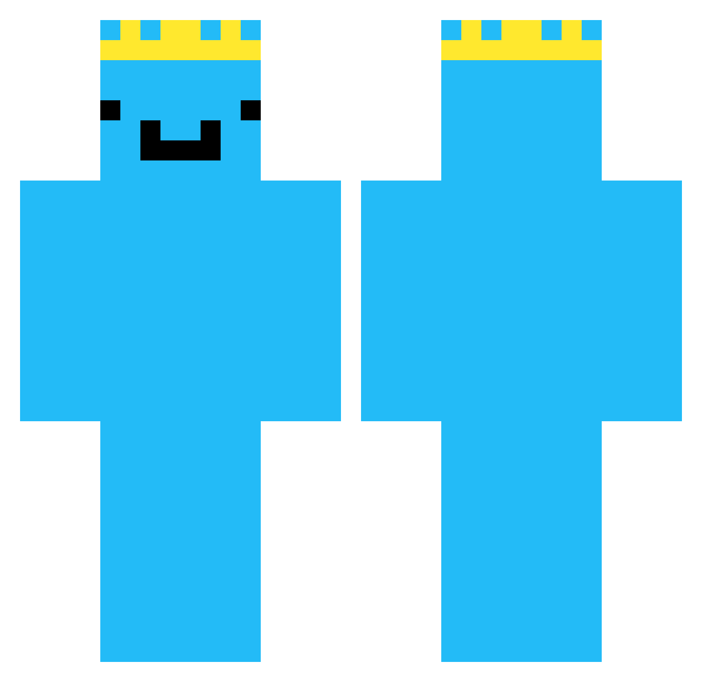 skiier_74 Minecraft skin, front and back view