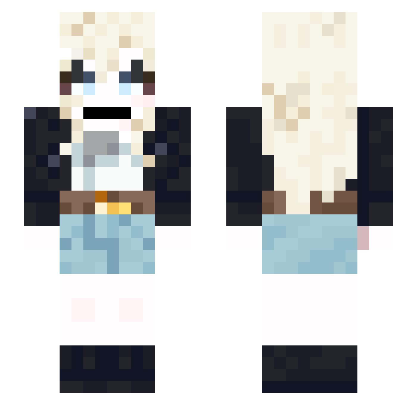 dduuu123 Minecraft skin, front and back view