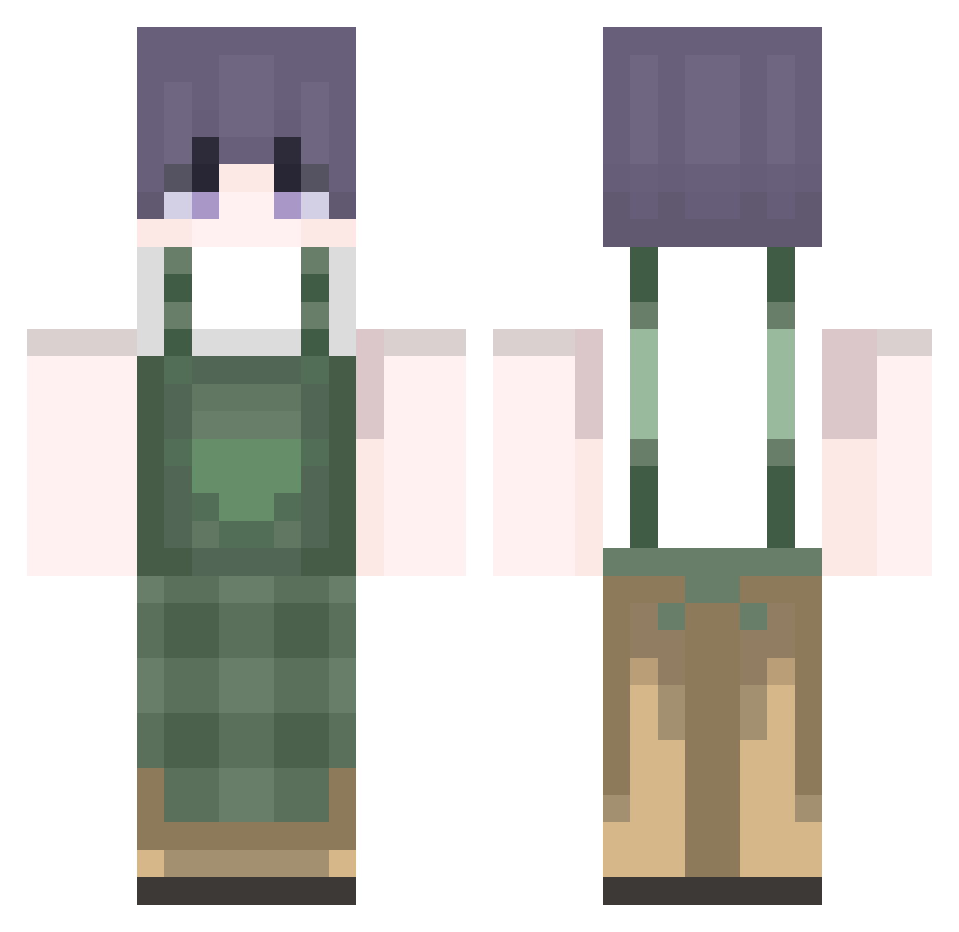 Sergeant_Letona Minecraft skin, front and back view