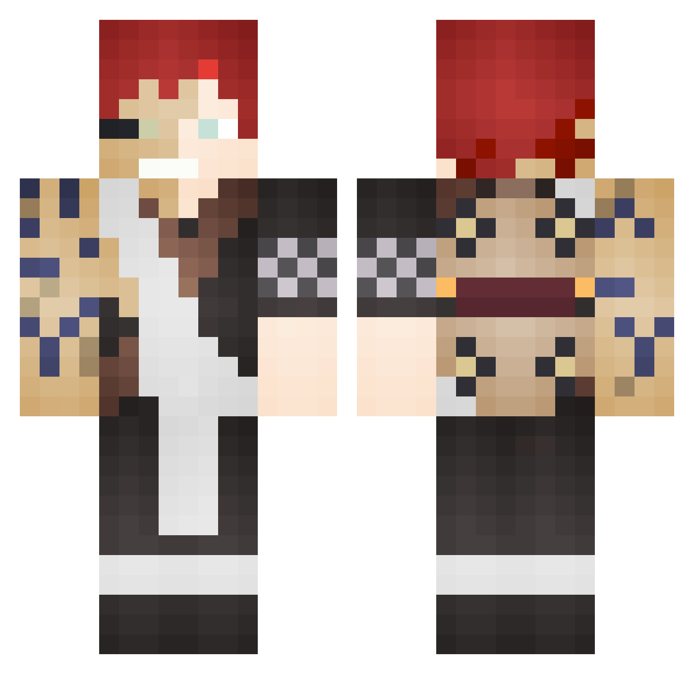 guix05 Minecraft skin, front and back view