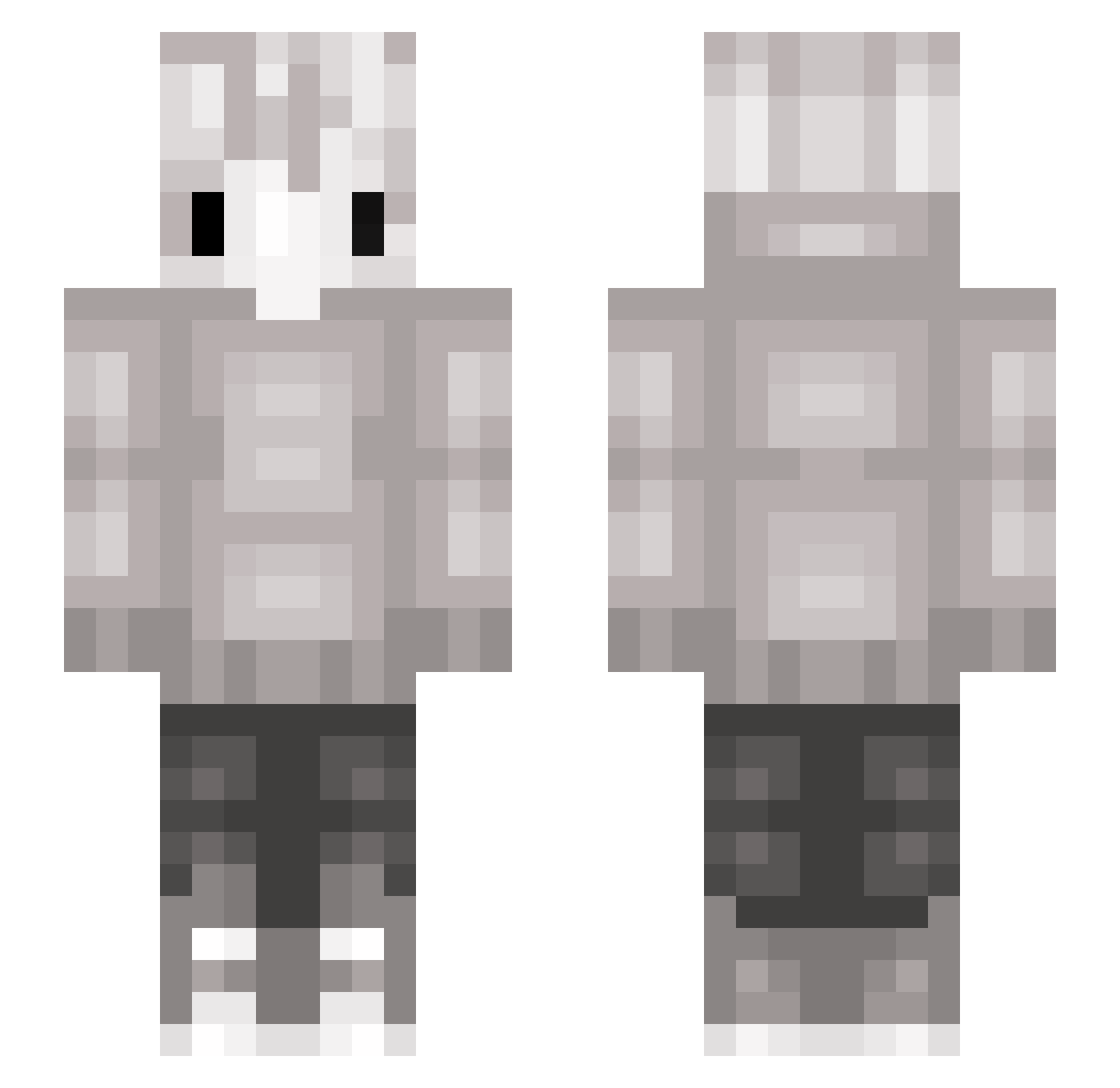 Ultra_R3d_Max Minecraft skin, front and back view