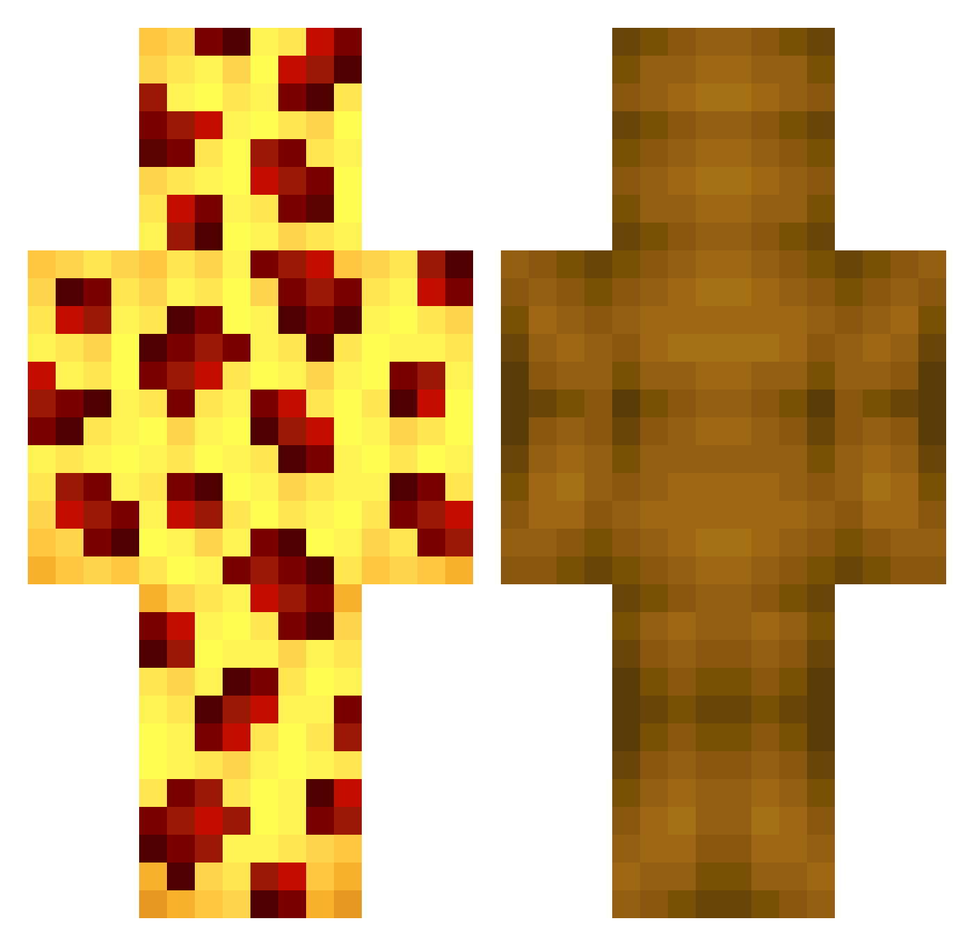 evbo3216 Minecraft skin, front and back view