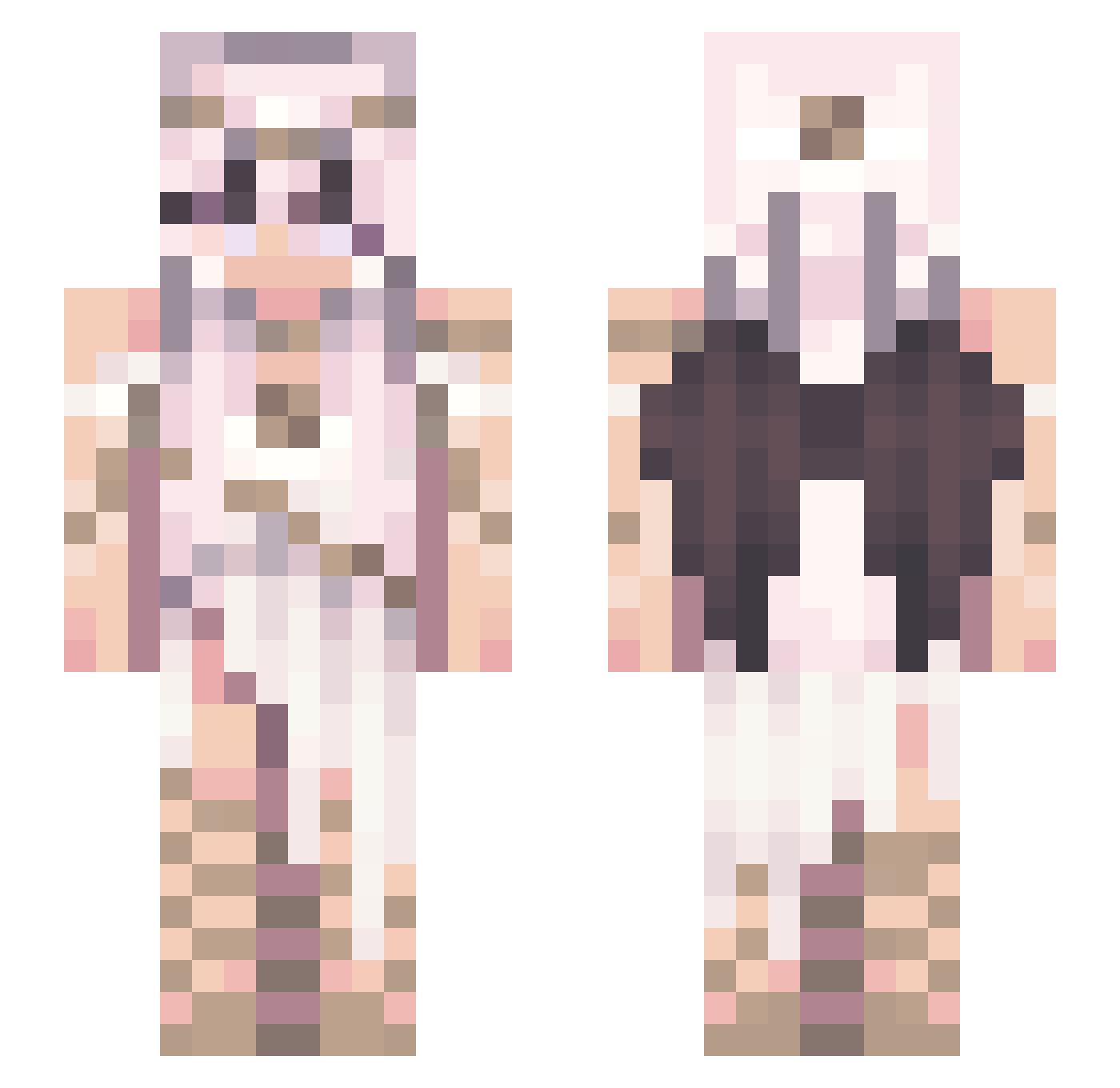 venicebeach17 Minecraft skin, front and back view