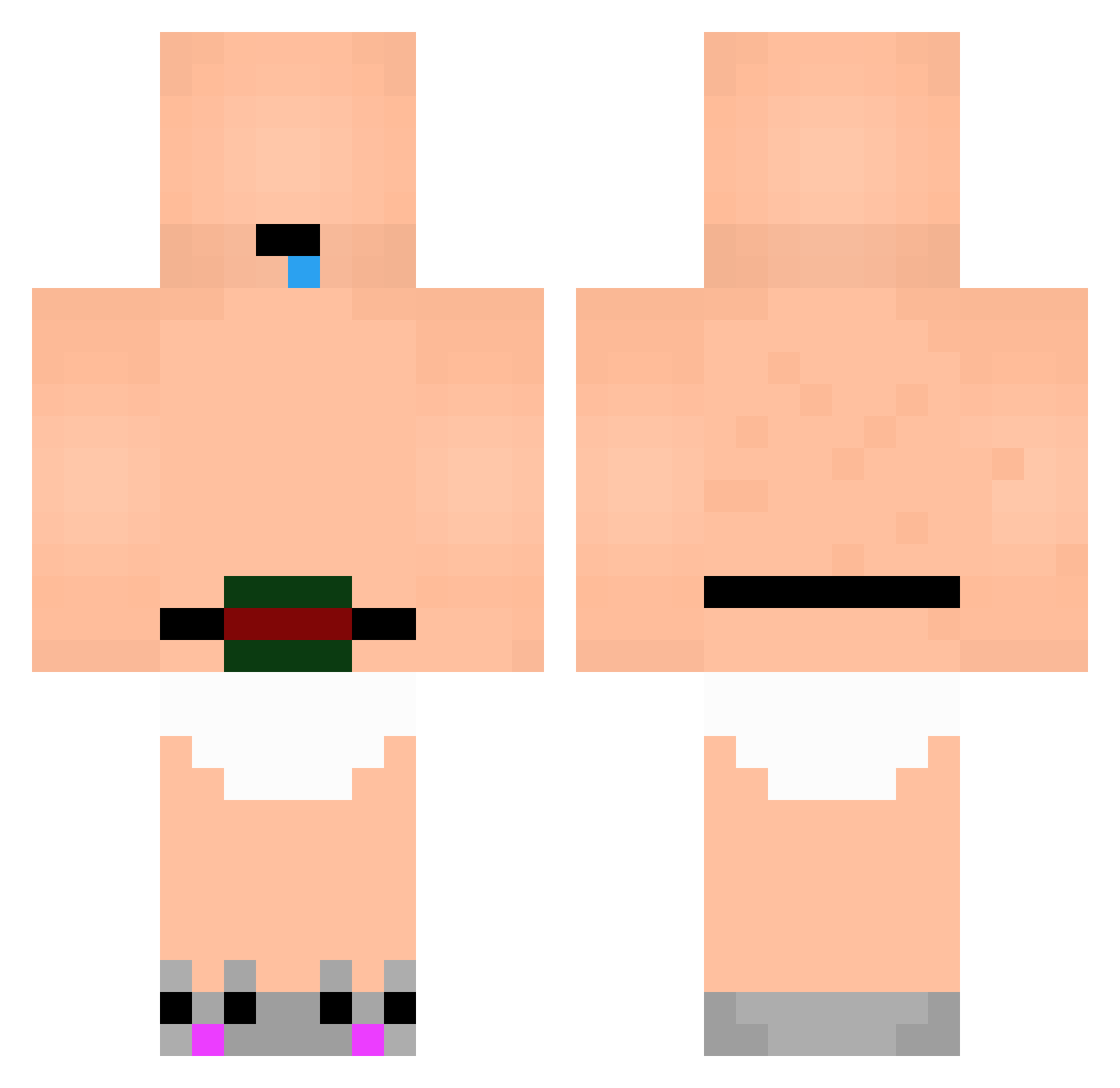 SchokiGott Minecraft skin, front and back view
