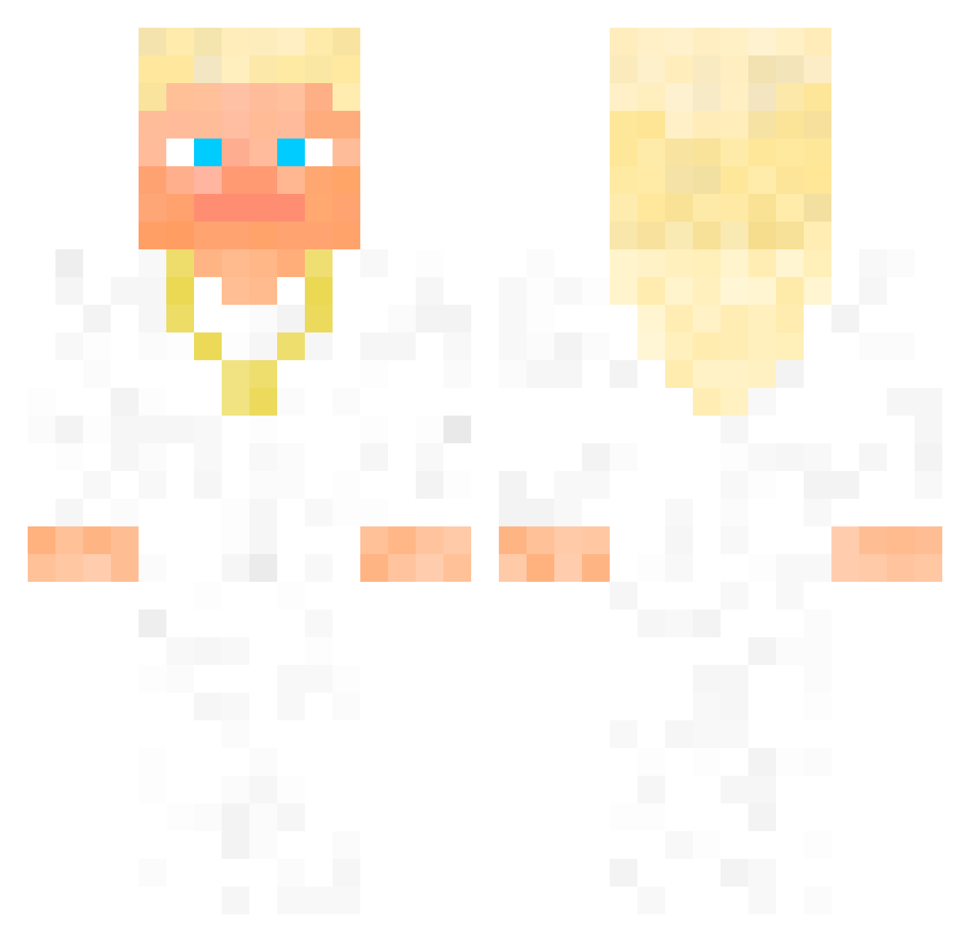 watermelon3ater Minecraft skin, front and back view