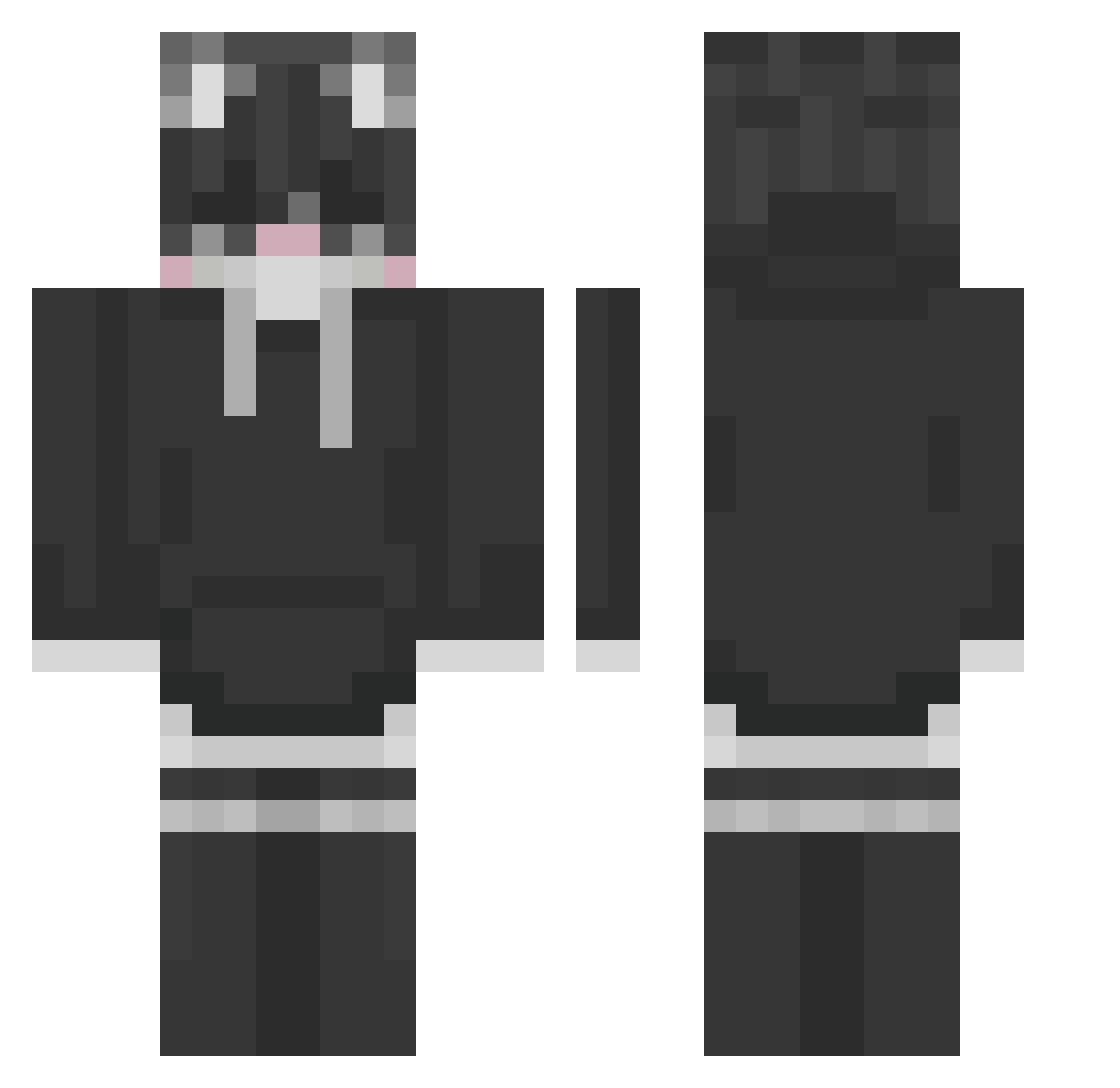 potatosgud9 Minecraft skin, front and back view