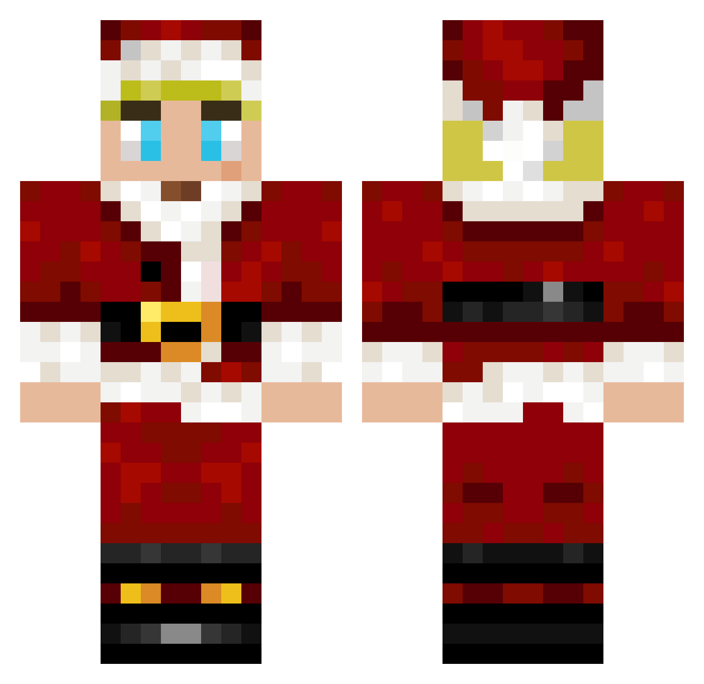 Sahneschnitte86 Minecraft skin, front and back view