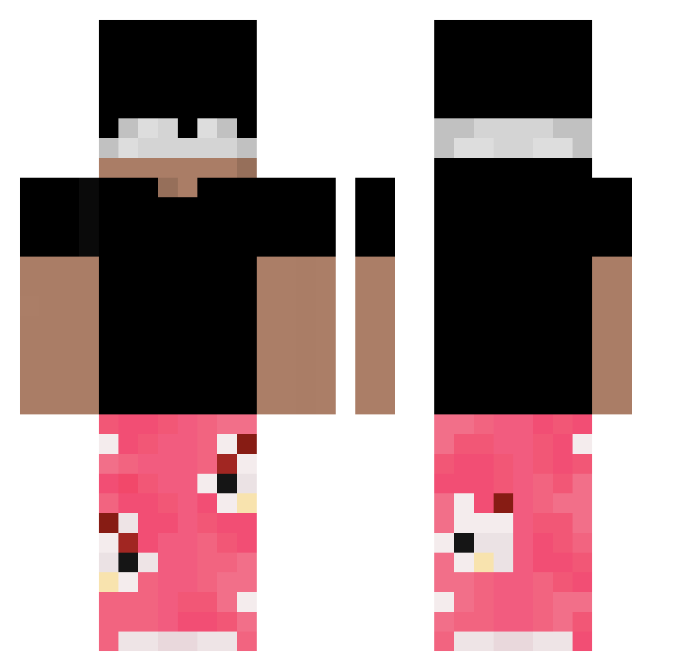 Stanek11 Minecraft skin, front and back view
