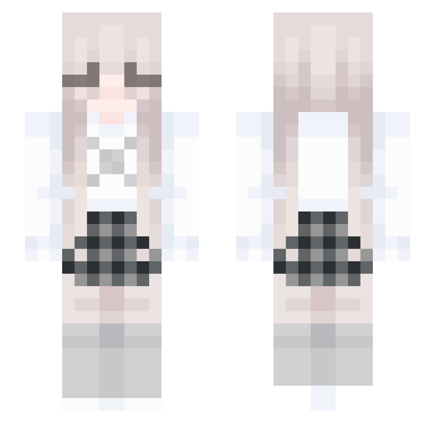 sunghyuk Minecraft skin, front and back view