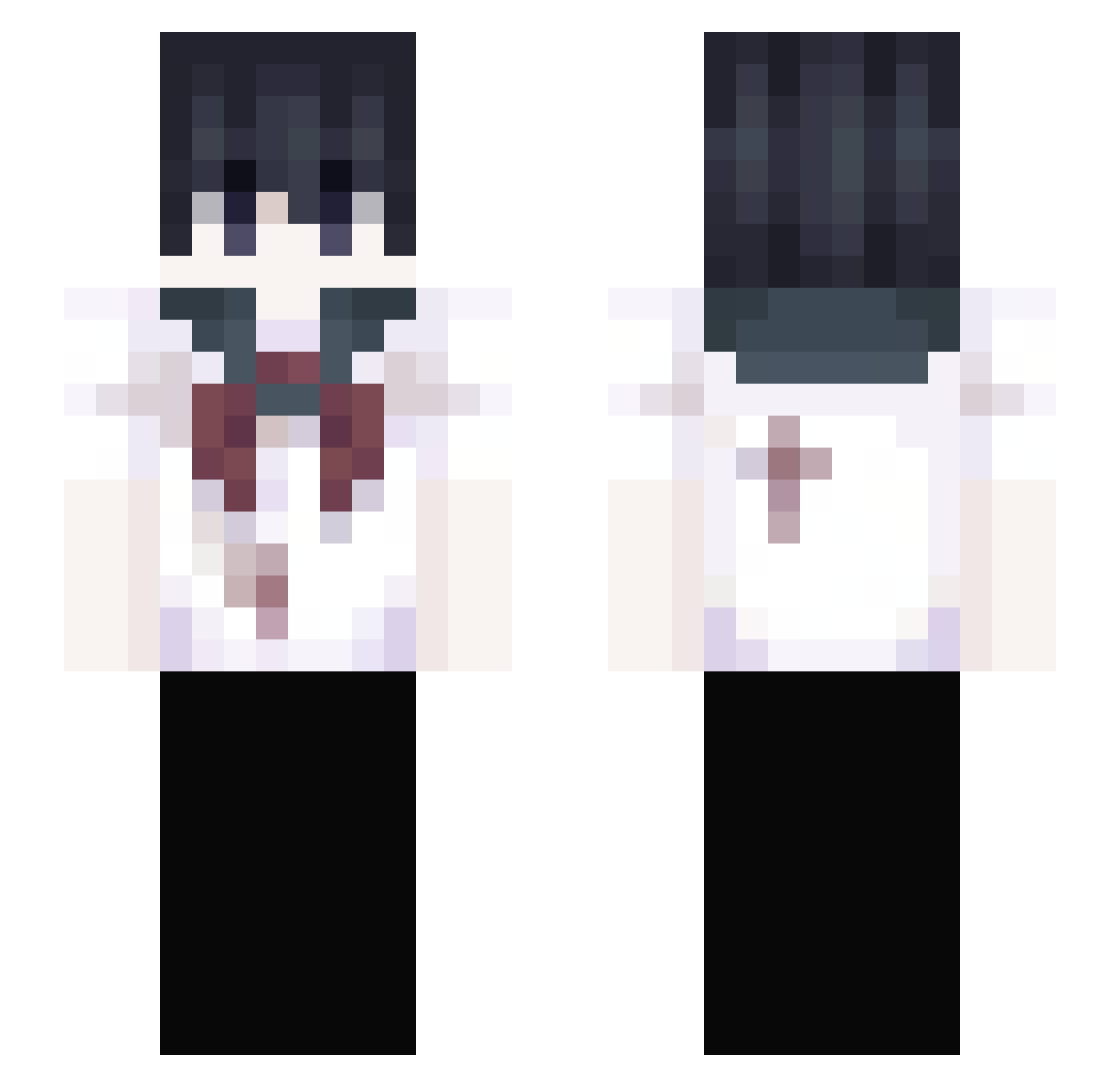 LITECOINELIJAH Minecraft skin, front and back view