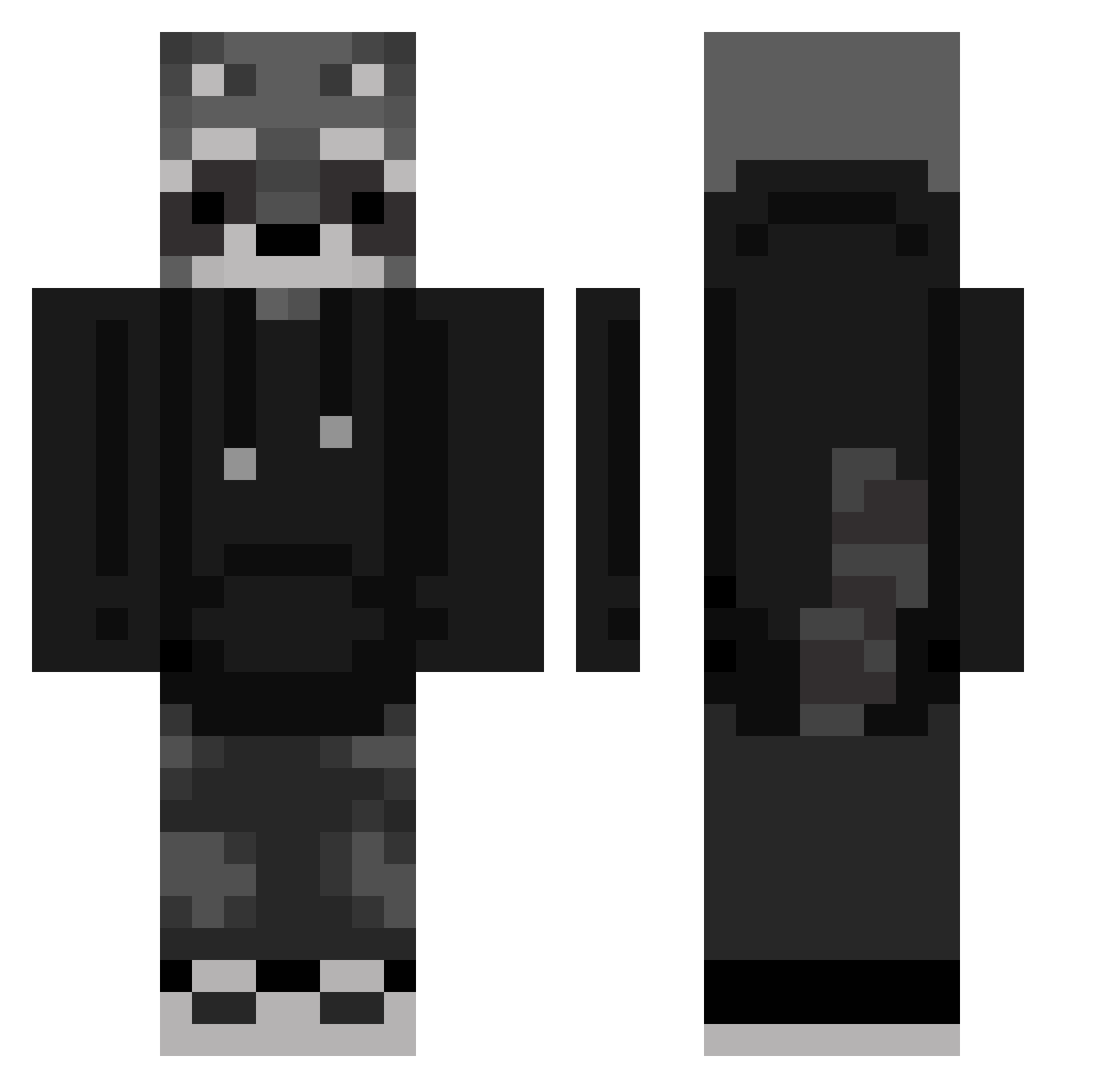 doktorZlo133 Minecraft skin, front and back view