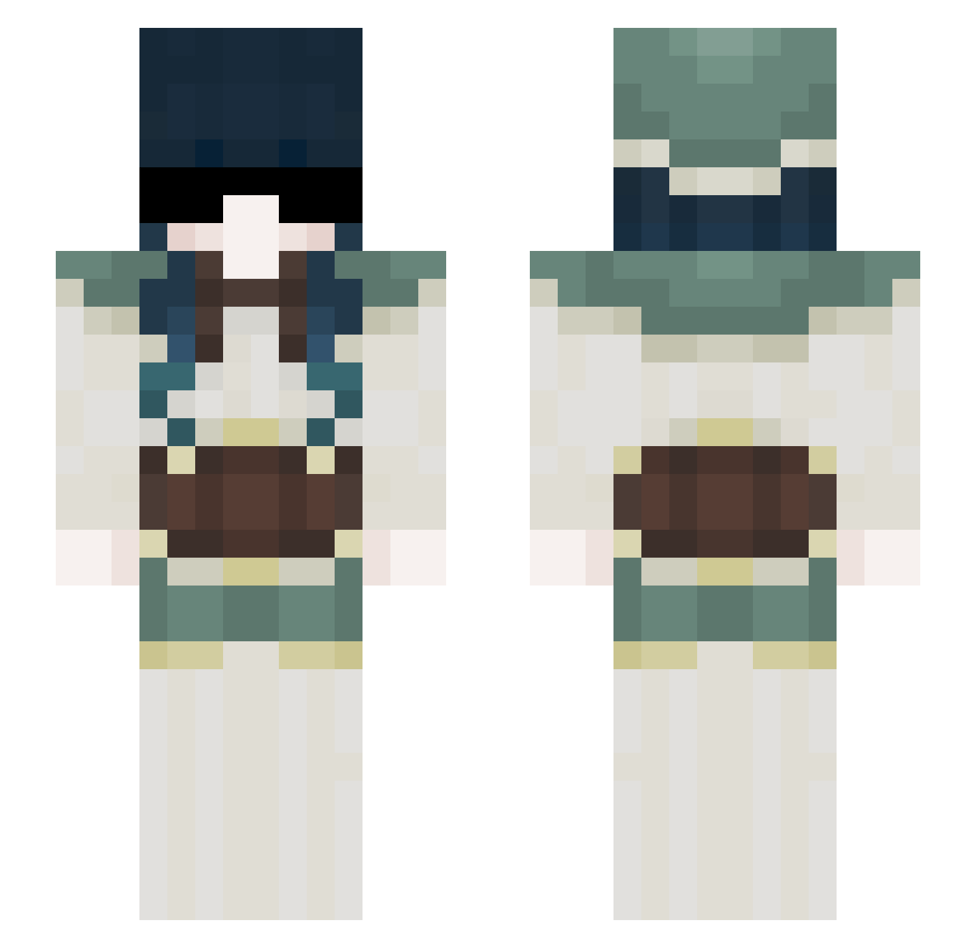 chizdog Minecraft skin, front and back view