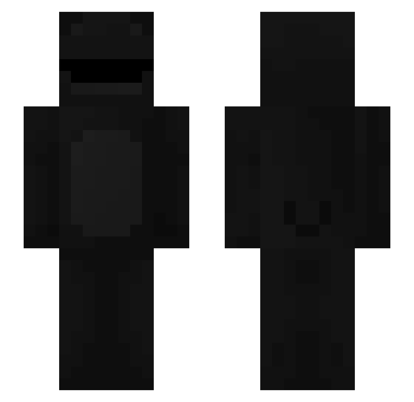 Polsitooo Minecraft skin, front and back view