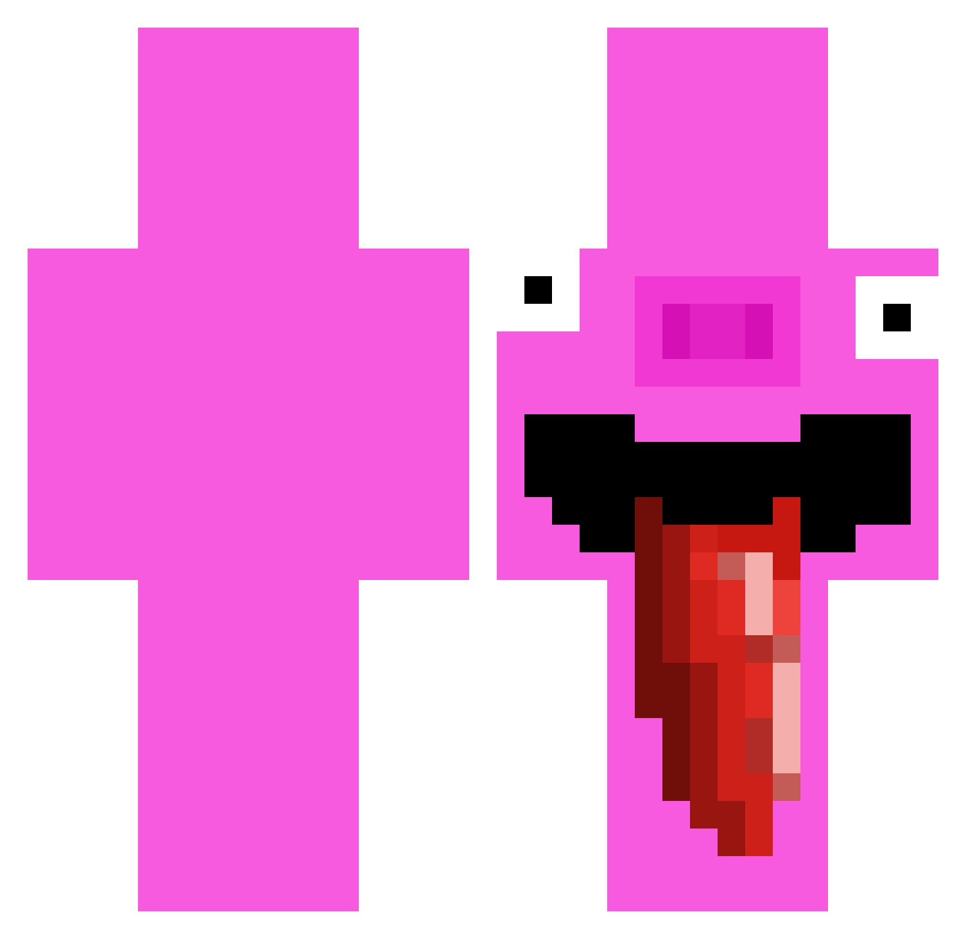 _KILLZA_ Minecraft skin, front and back view