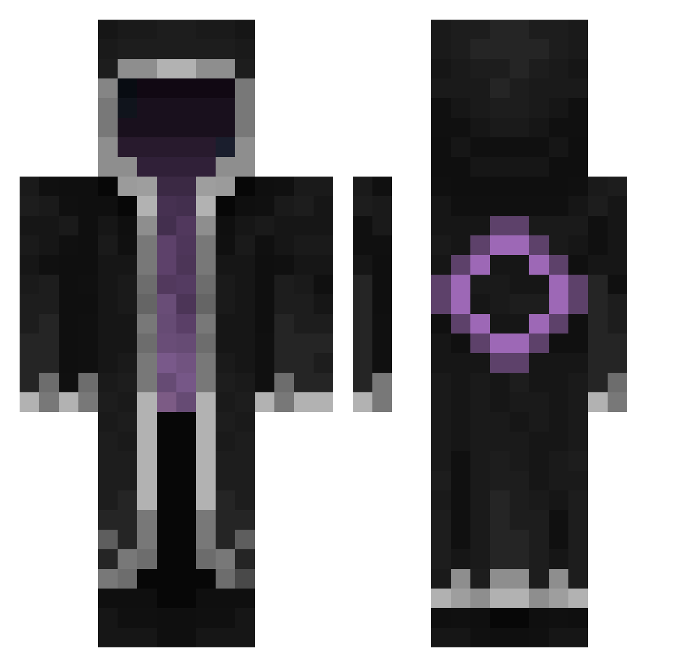 W1LD_RL Minecraft skin, front and back view