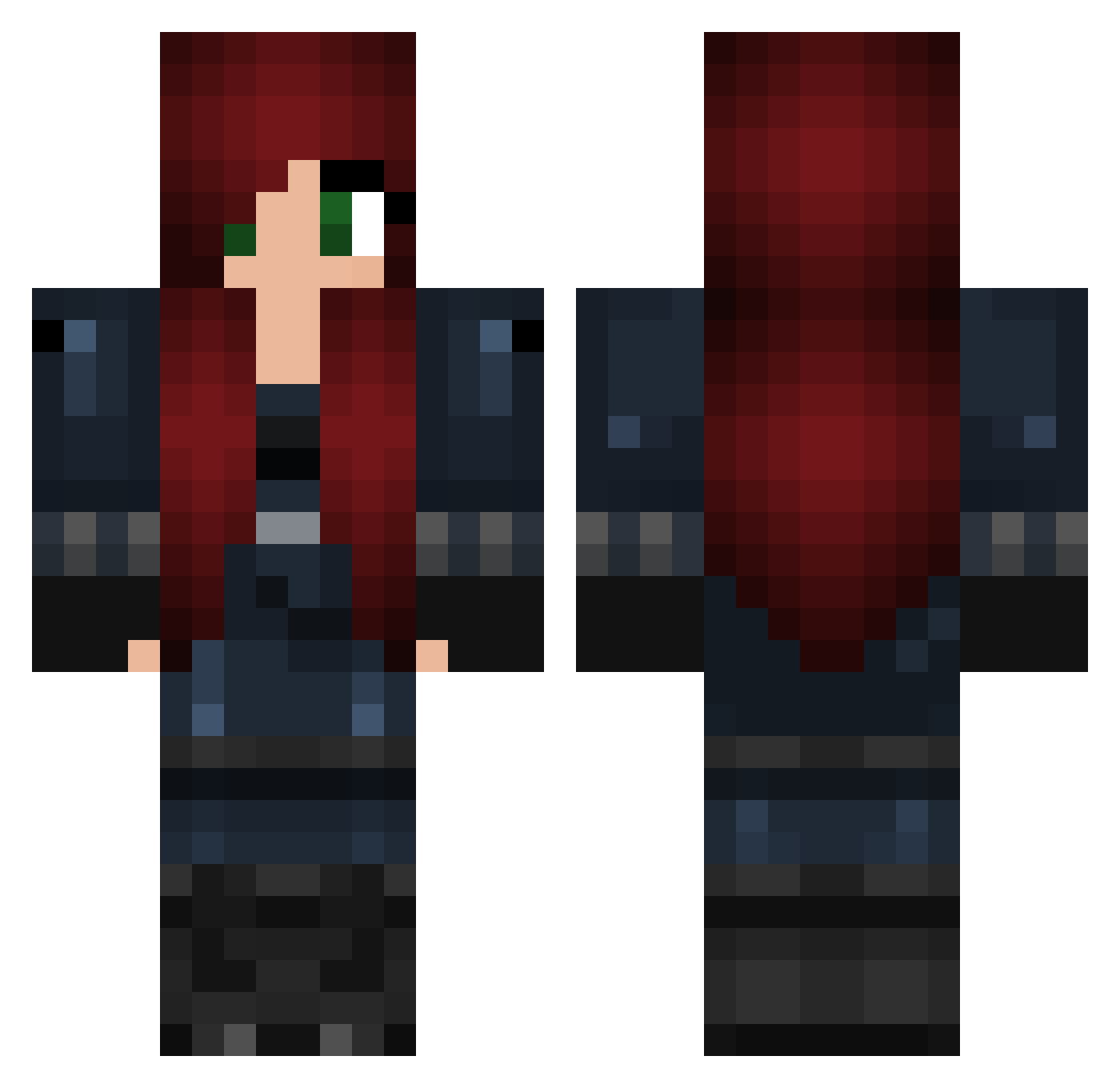 Jenilee - black widow Minecraft skin
