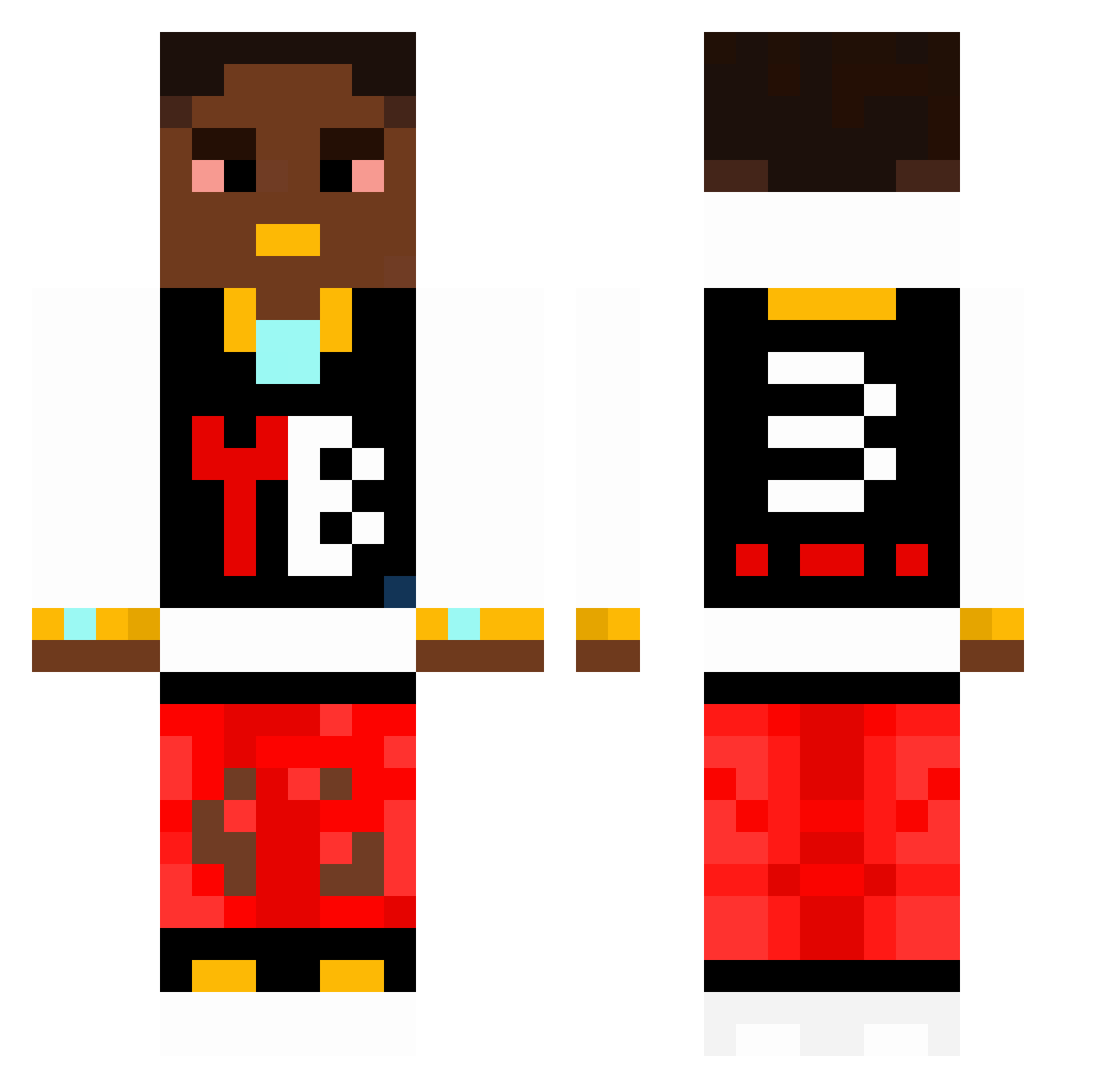 rssasv Minecraft skin, front and back view