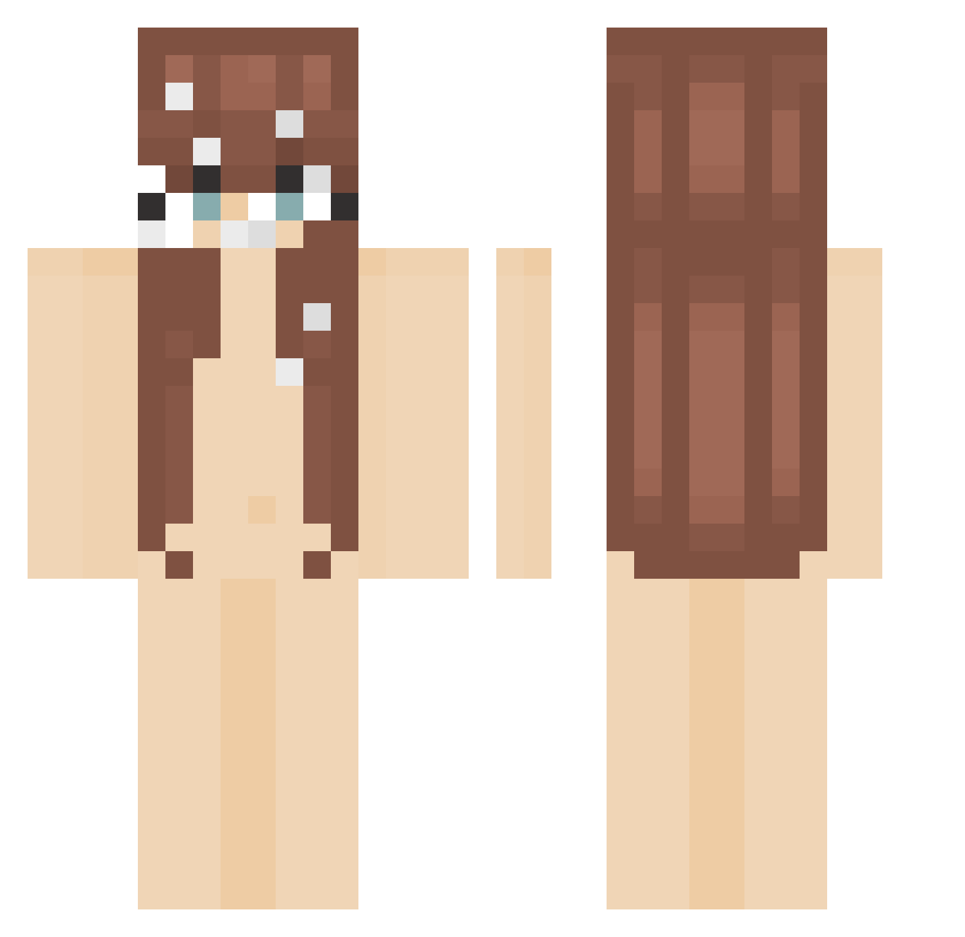 Vinix_04 Minecraft skin, front and back view