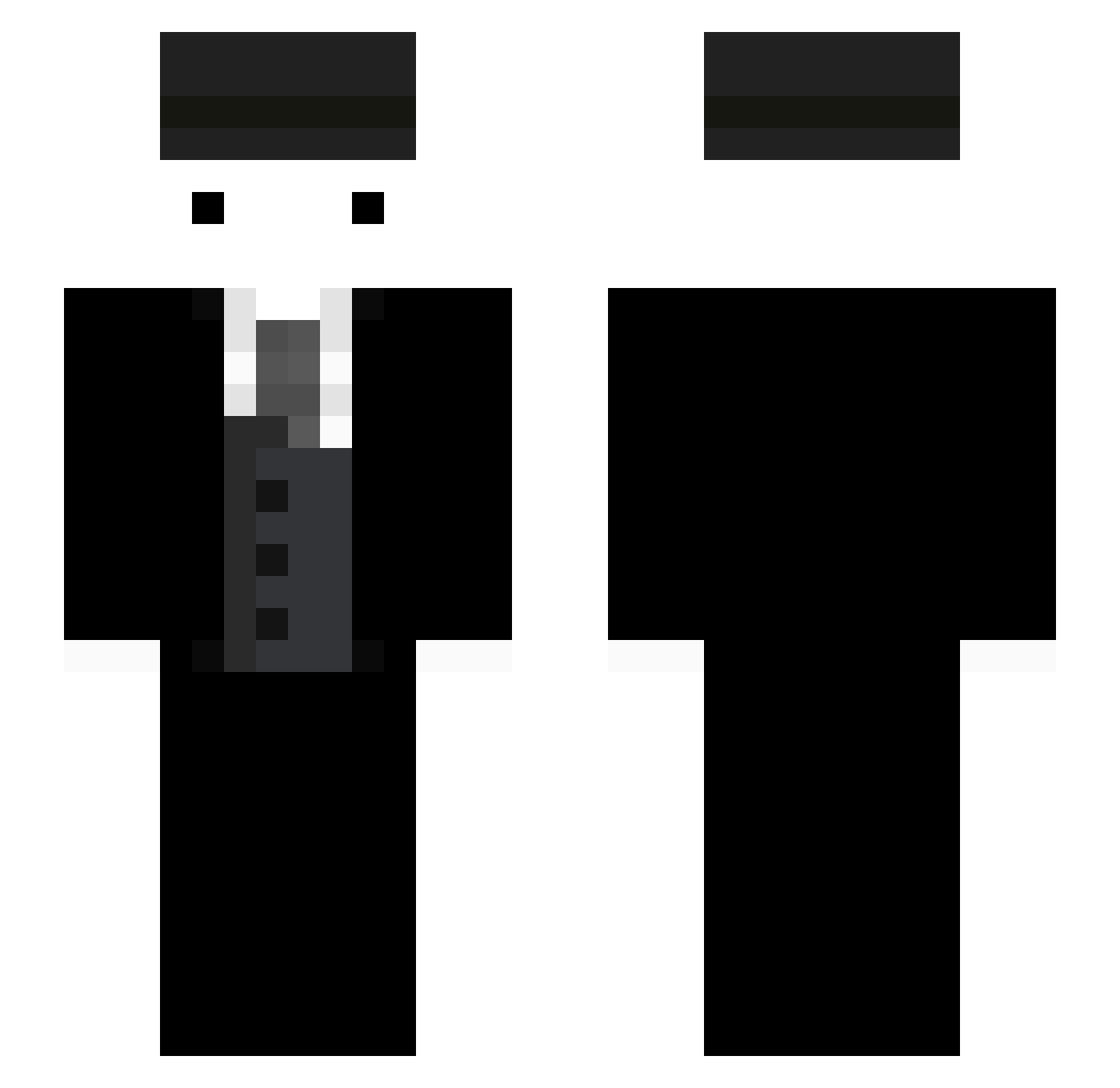 SikiBoy Minecraft skin, front and back view