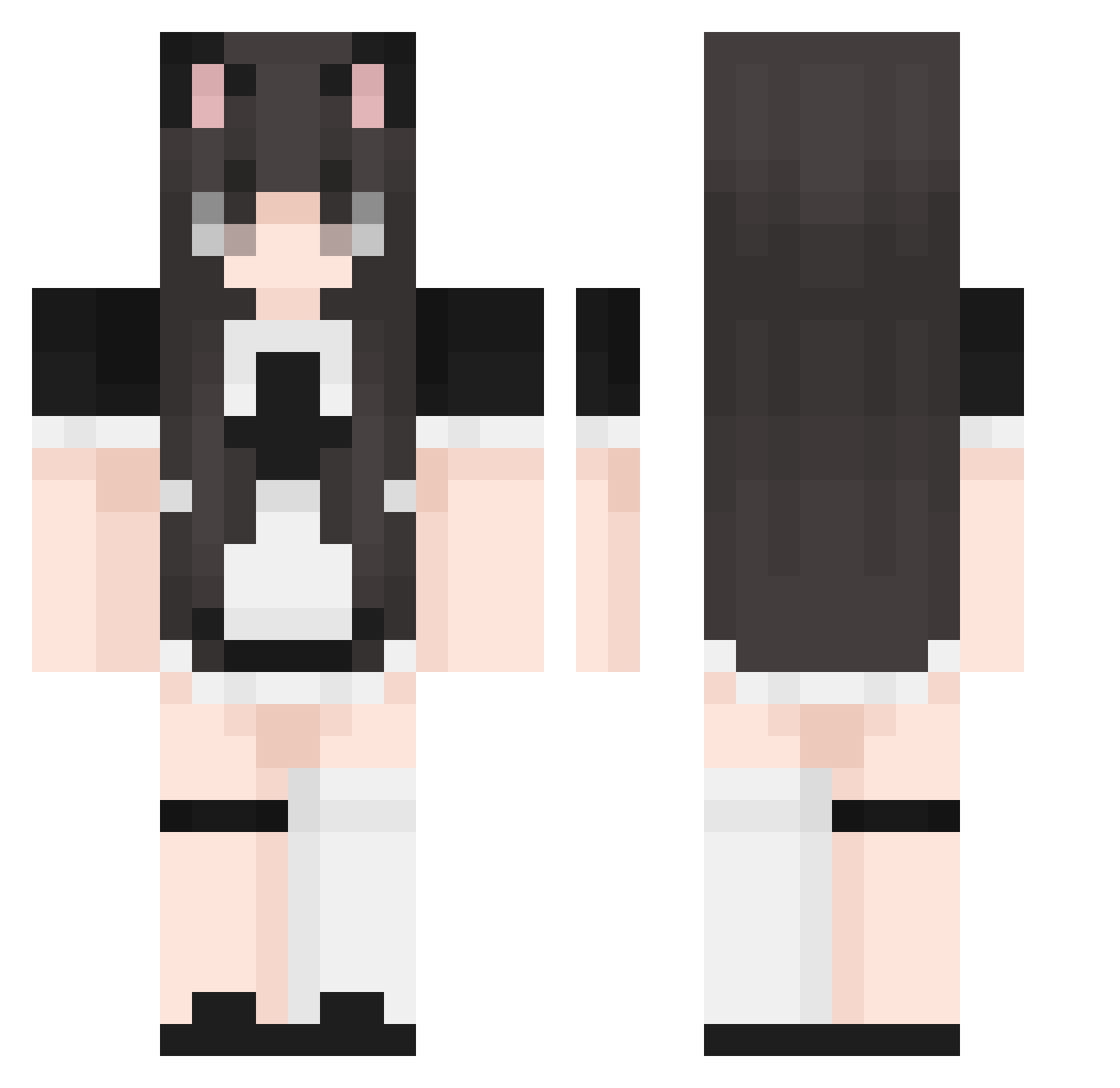 SixtiethPrawn35 Minecraft skin, front and back view
