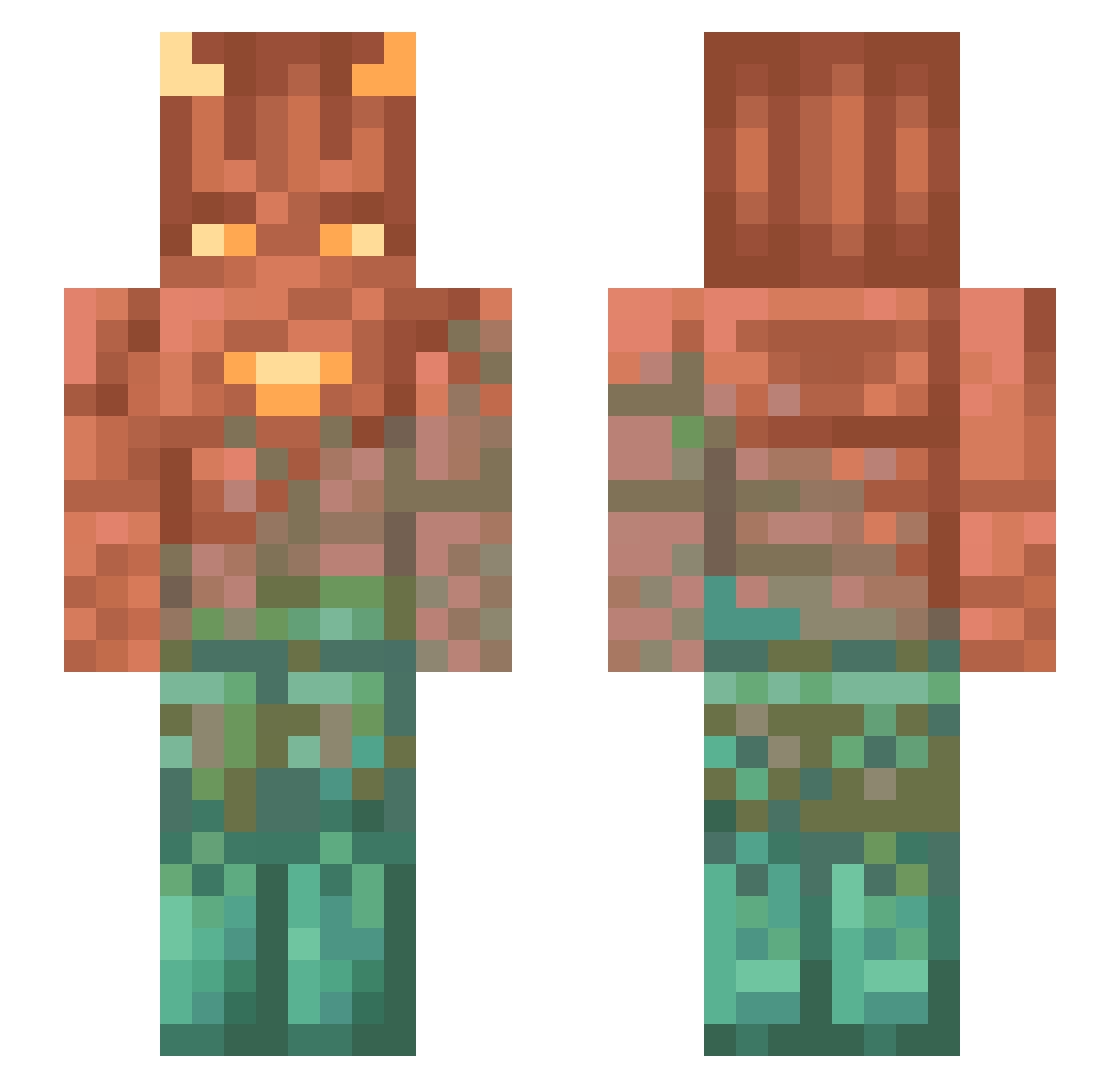 _Lalol_ Minecraft skin, front and back view