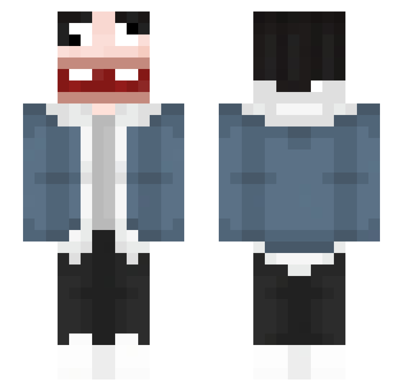 Yorick_wawawa Minecraft skin, front and back view