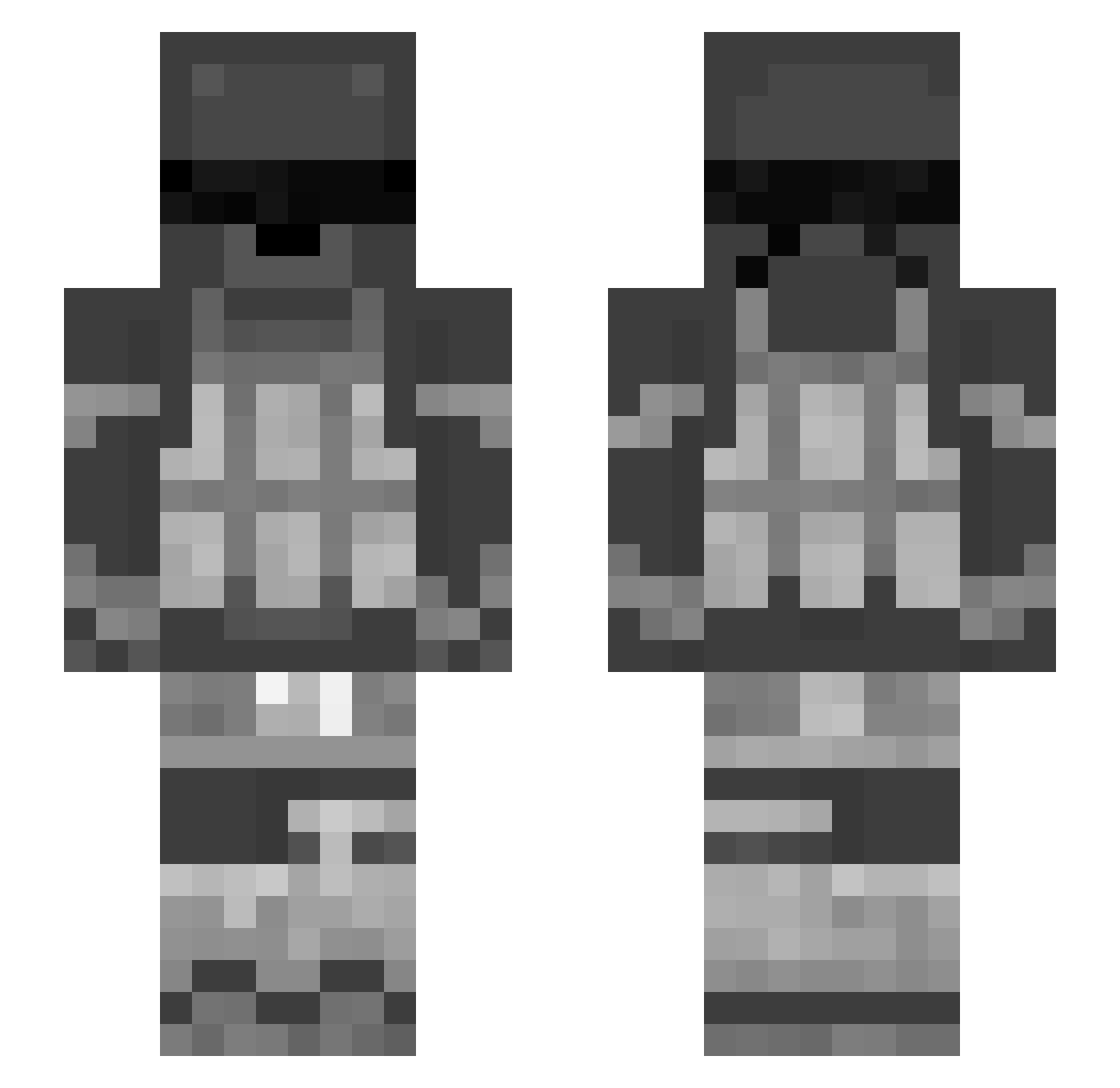 Sashimi_15 Minecraft skin, front and back view