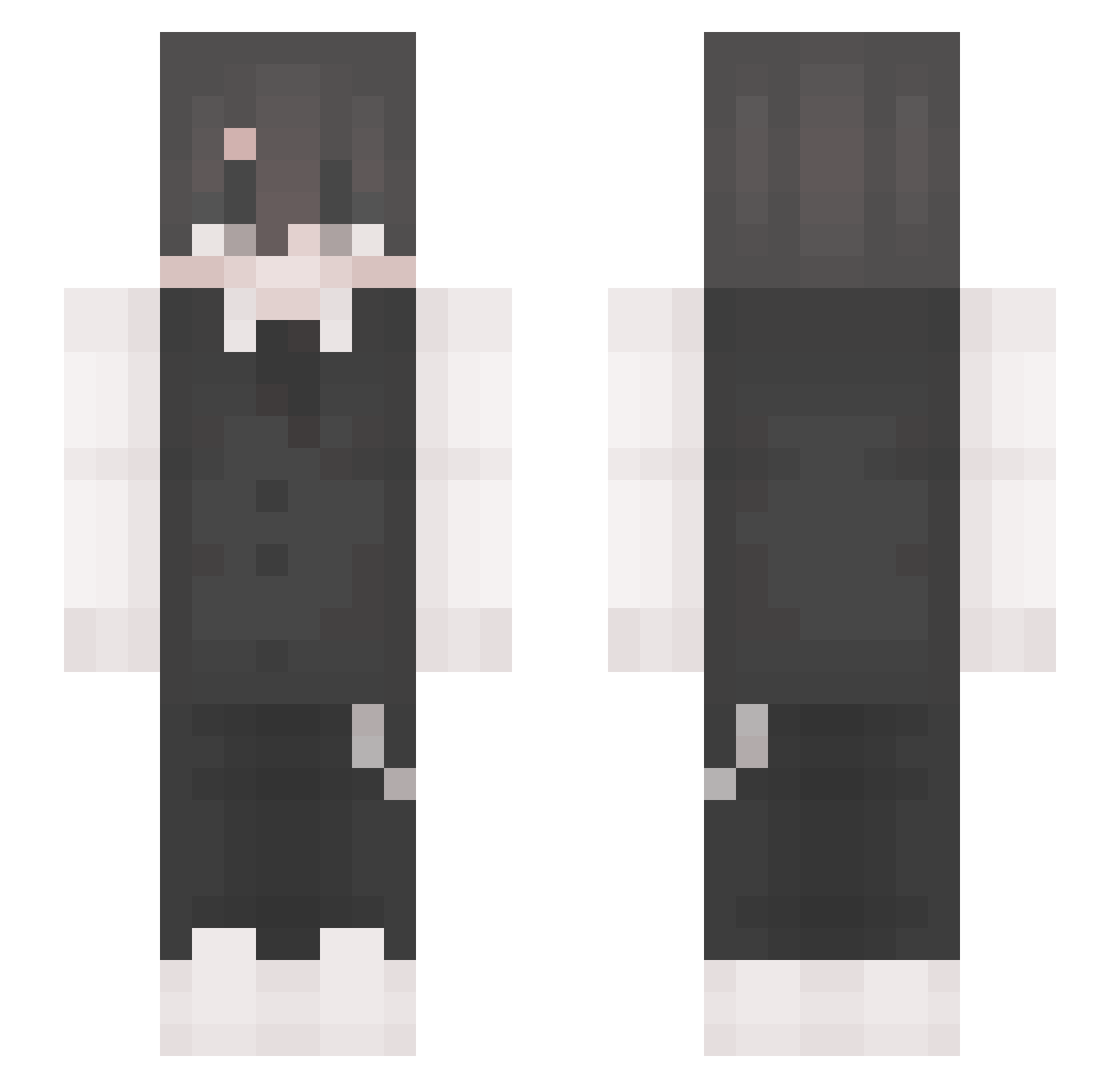 Venutra909 Minecraft skin, front and back view