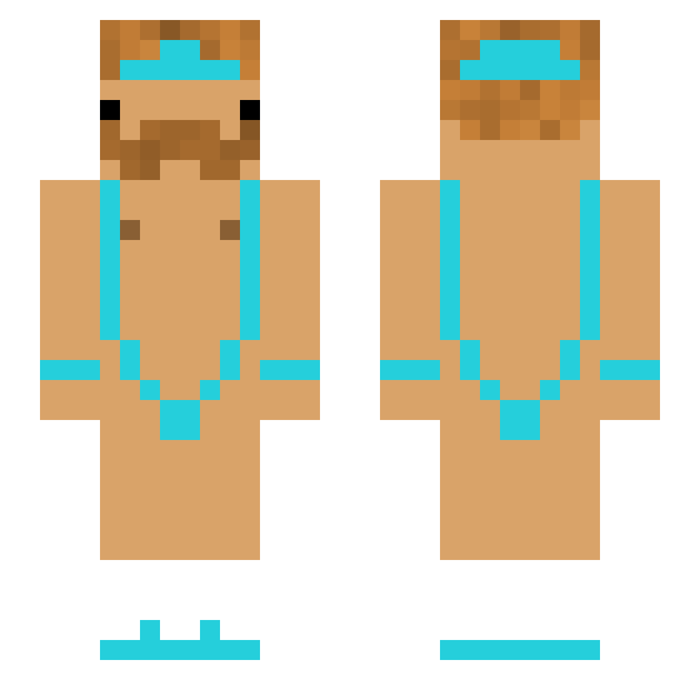 a1iciaa Minecraft skin, front and back view