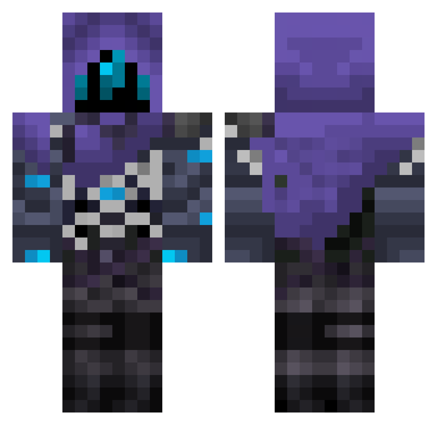 zestayy_ Minecraft skin, front and back view