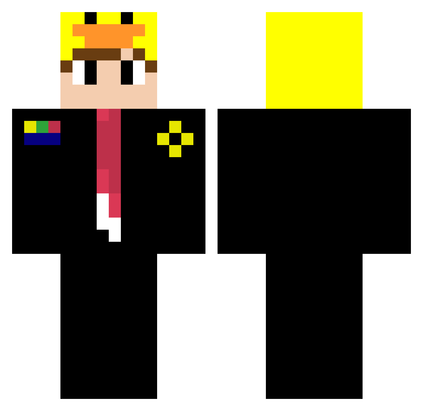 Semih_77 Minecraft skin, front and back view