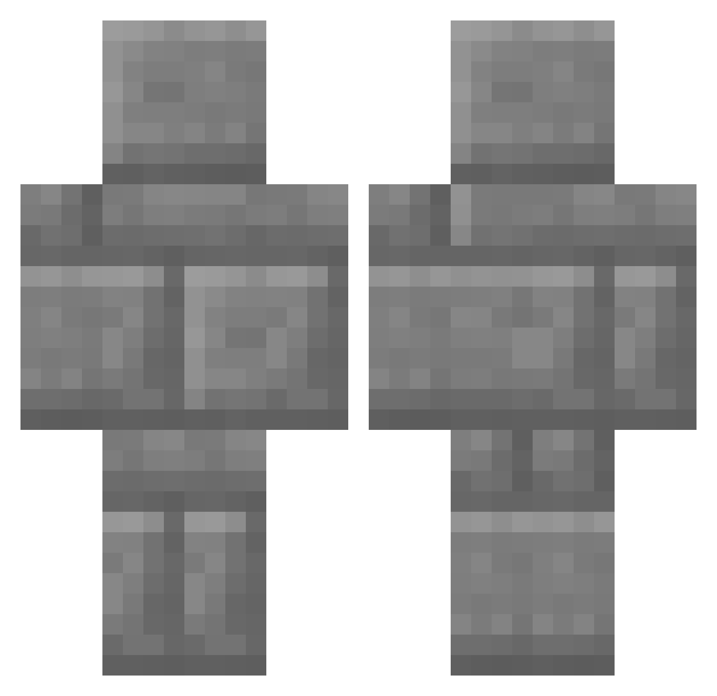 f14w Minecraft skin, front and back view