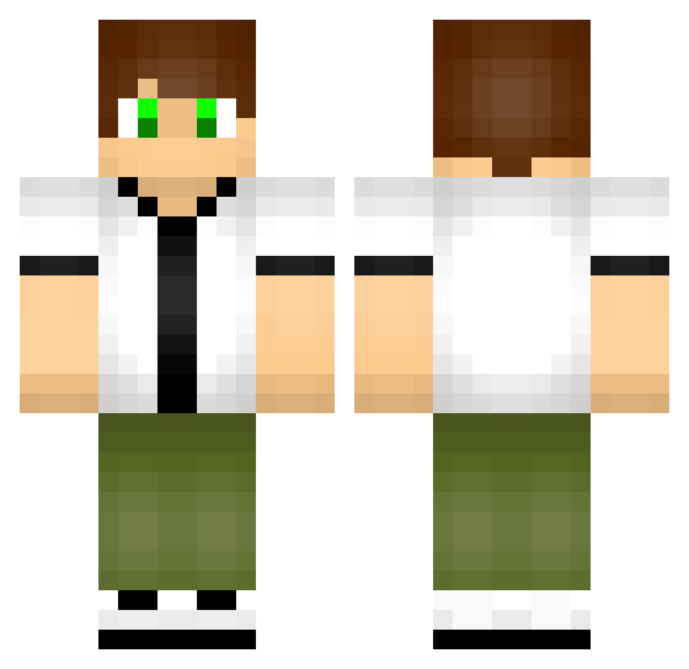 LeonelAlejandro Minecraft skin, front and back view