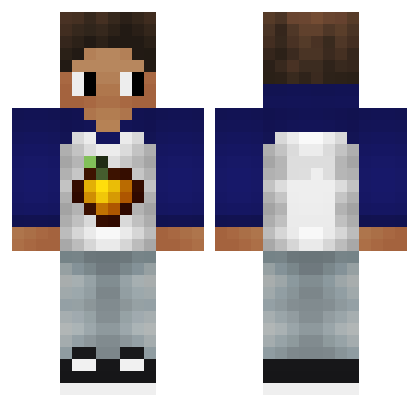 ReJoij Minecraft skin, front and back view