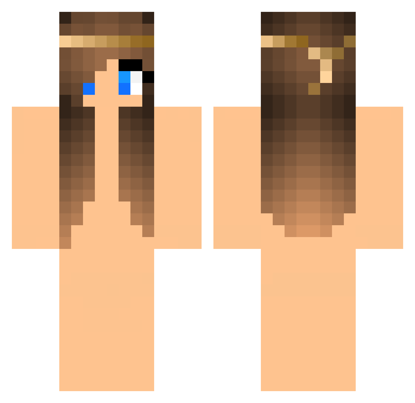ShartStainz Minecraft skin, front and back view