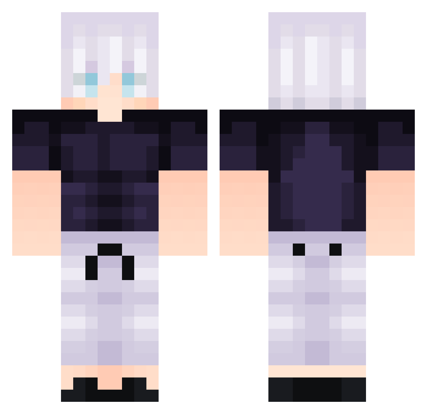 BHAROLD Minecraft skin, front and back view