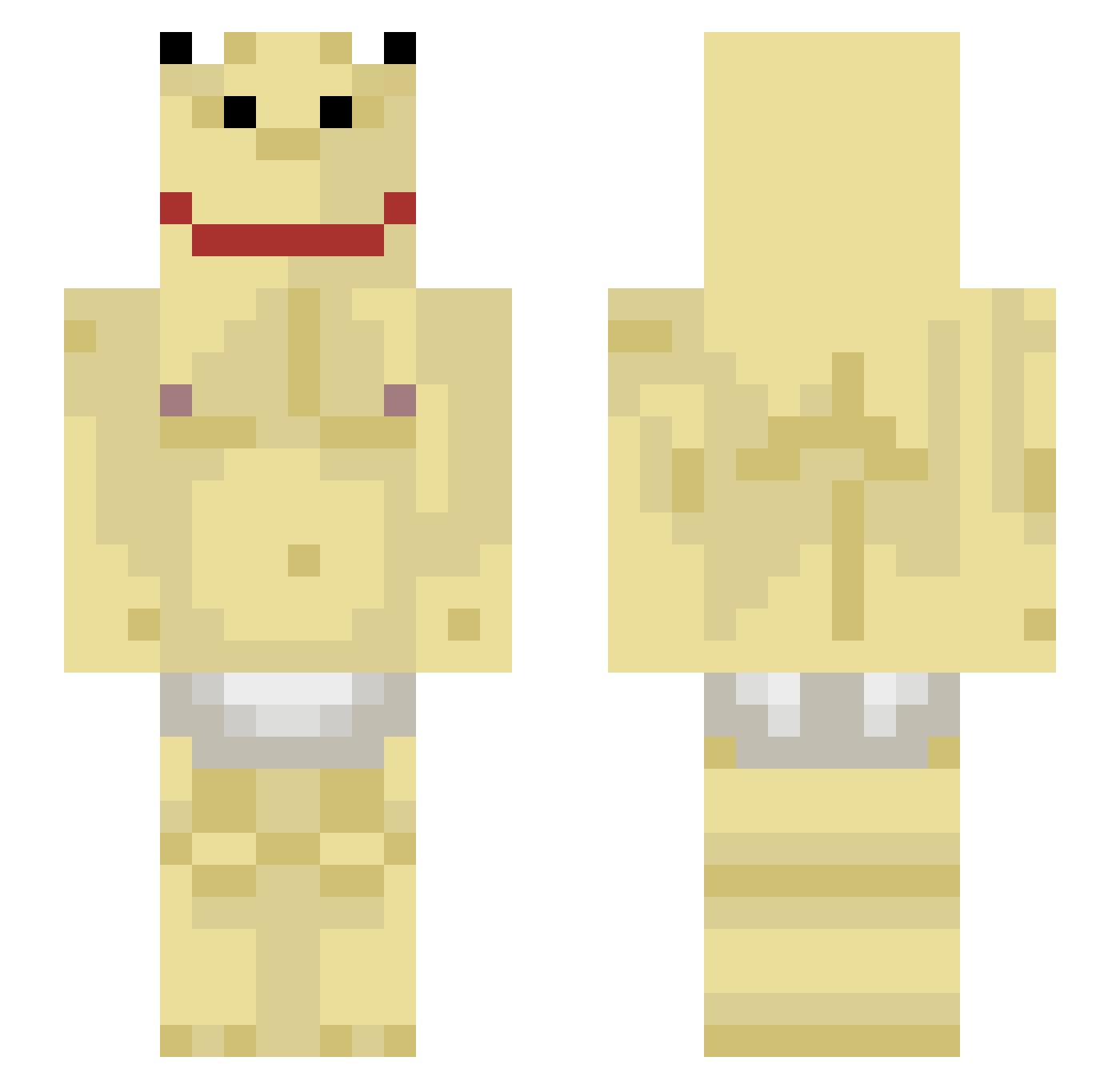 aprumpa321 Minecraft skin, front and back view