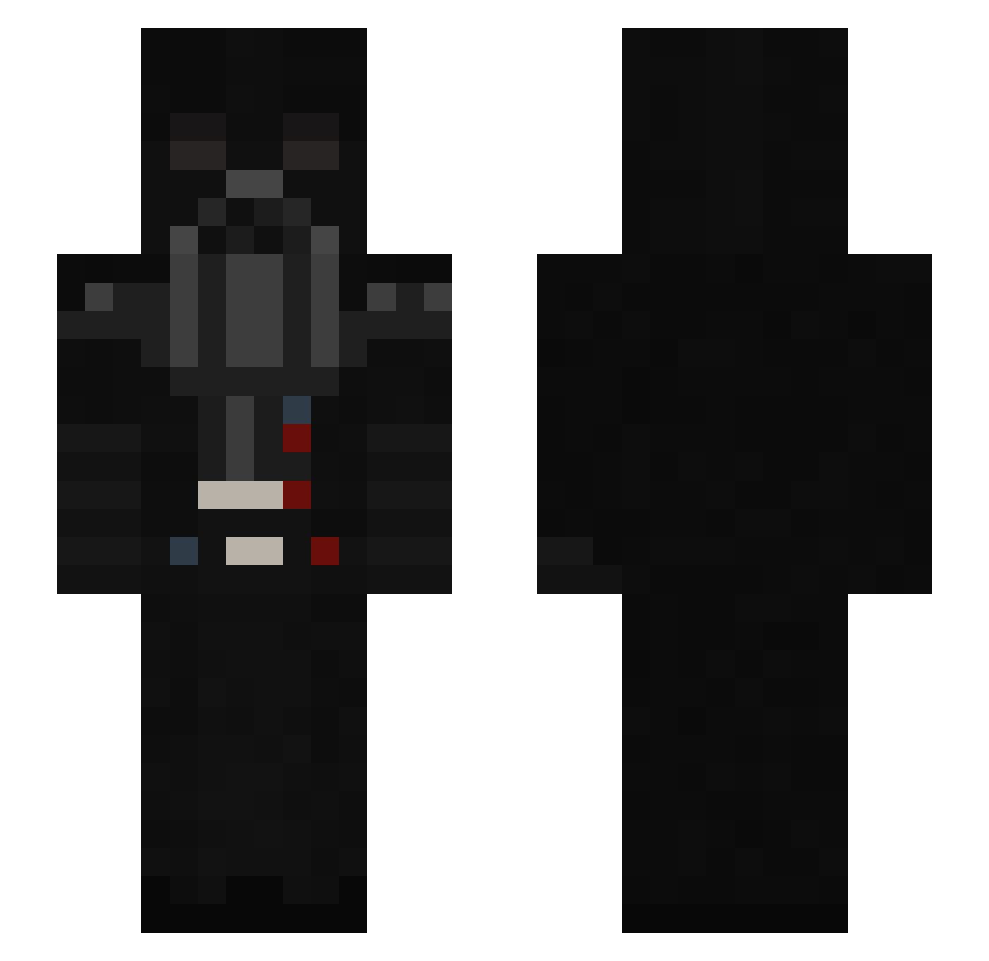 Darth_vader_2026 Minecraft skin, front and back view
