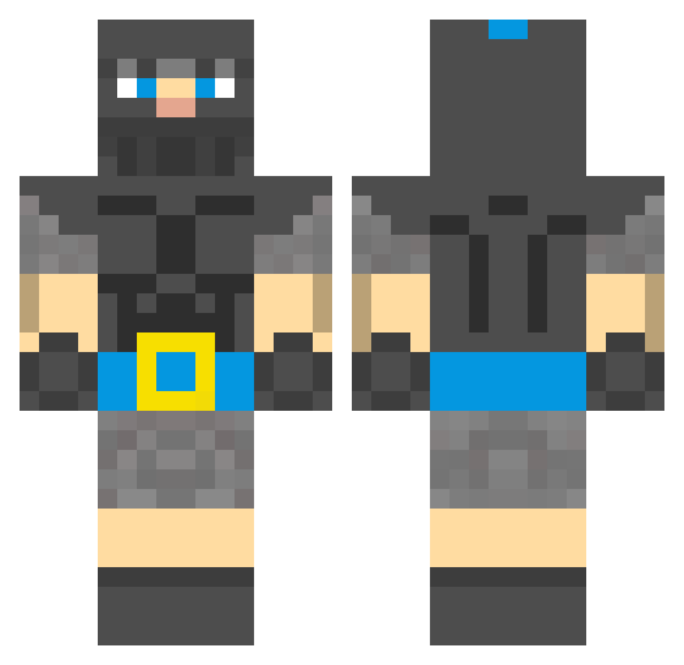 LucasLaPatate2 Minecraft skin, front and back view