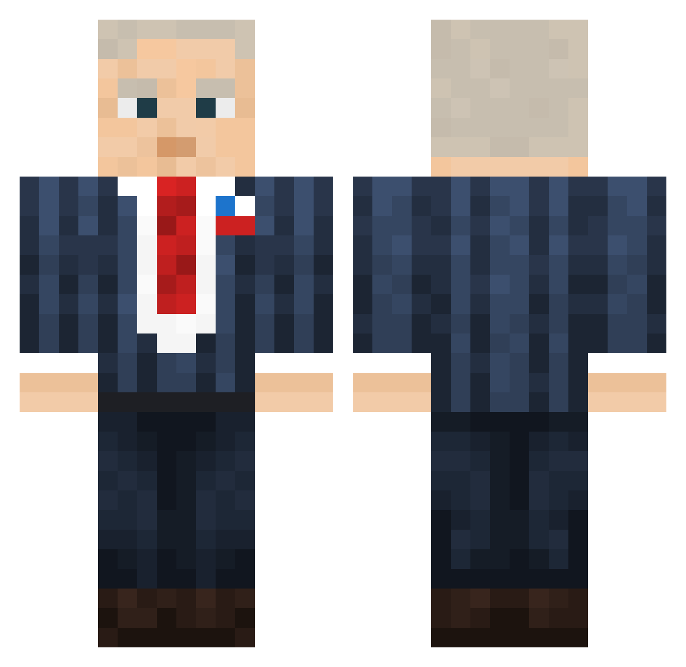 kamram_69420 Minecraft skin, front and back view
