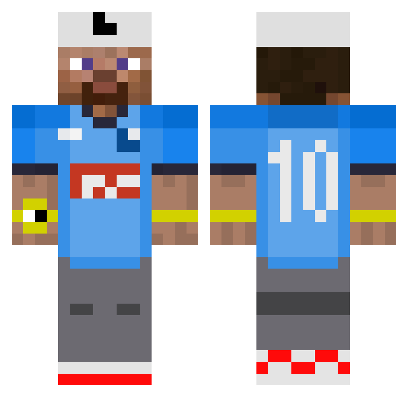 Skarr8551 Minecraft skin, front and back view