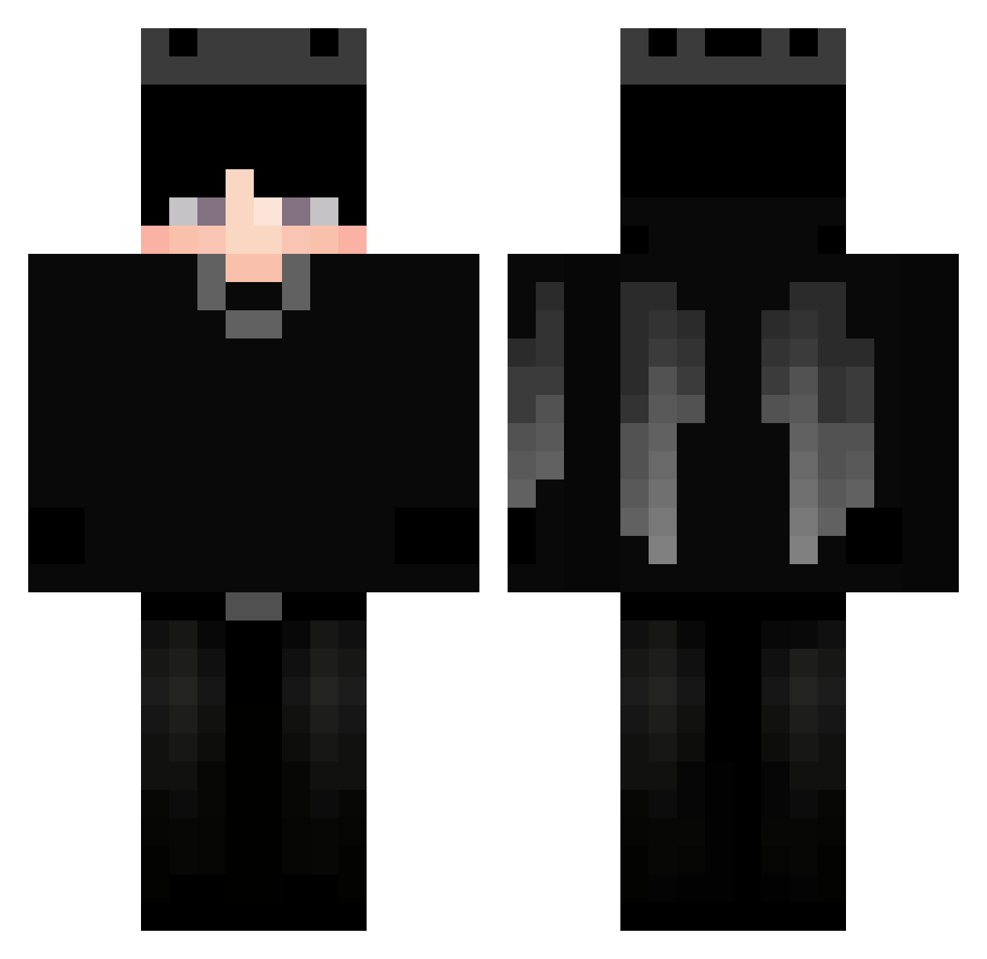 skylims0 Minecraft skin, front and back view